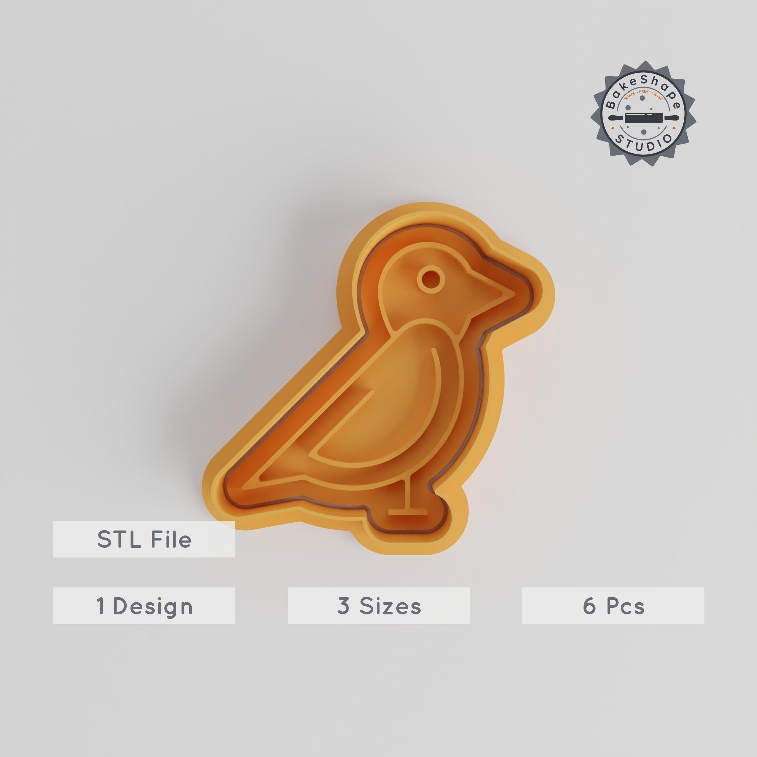 ☮️ Sparrow Shape Cutter & Stamp Set, Perfect for Cookies & Fondant ...