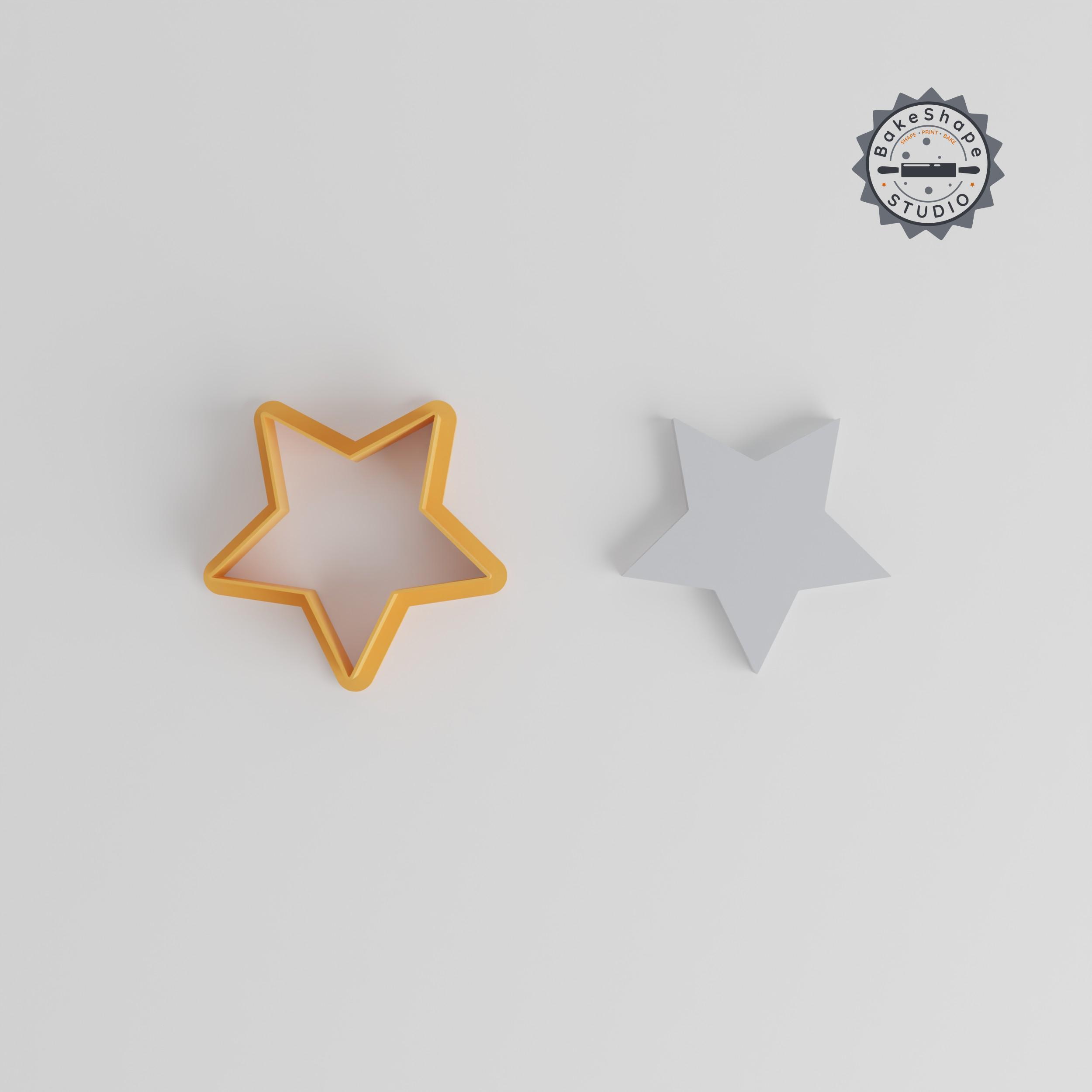 ⭐ Star Shape Cutter Set, 18-Piece, Geometric Star Design, 0.75