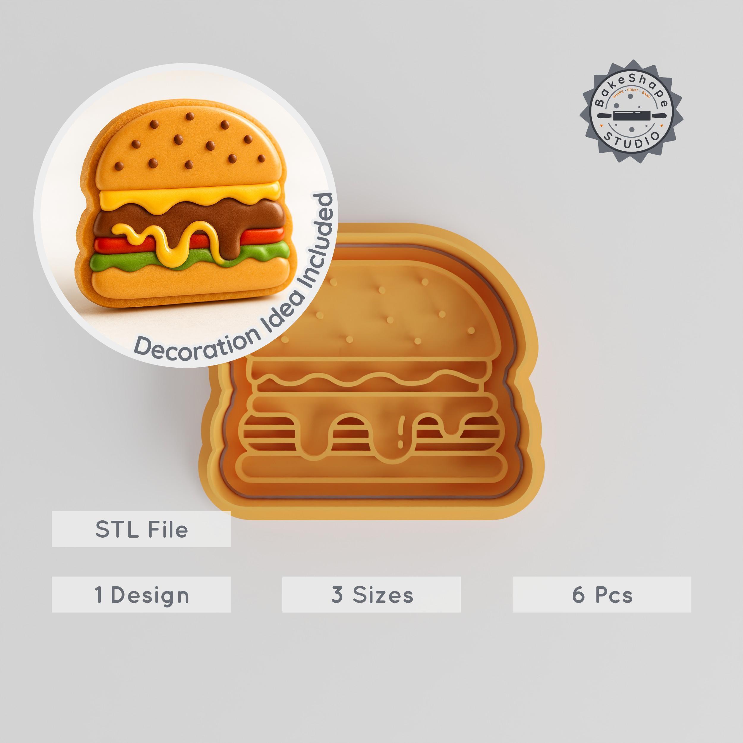 油彩『Burger Set』 油彩『Burger Set』 Amazon.com: frymmx 6-Piece