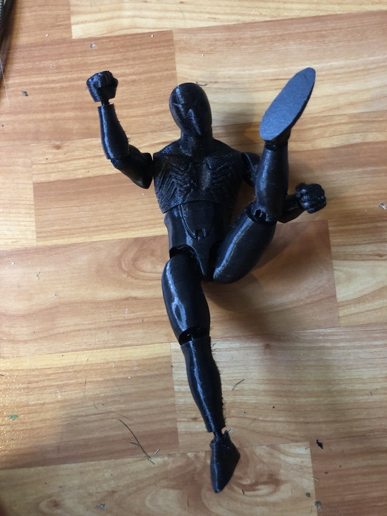 🎲 Symbiote Spider-Man Articulated TPU Action Figure・Free STL File for ...