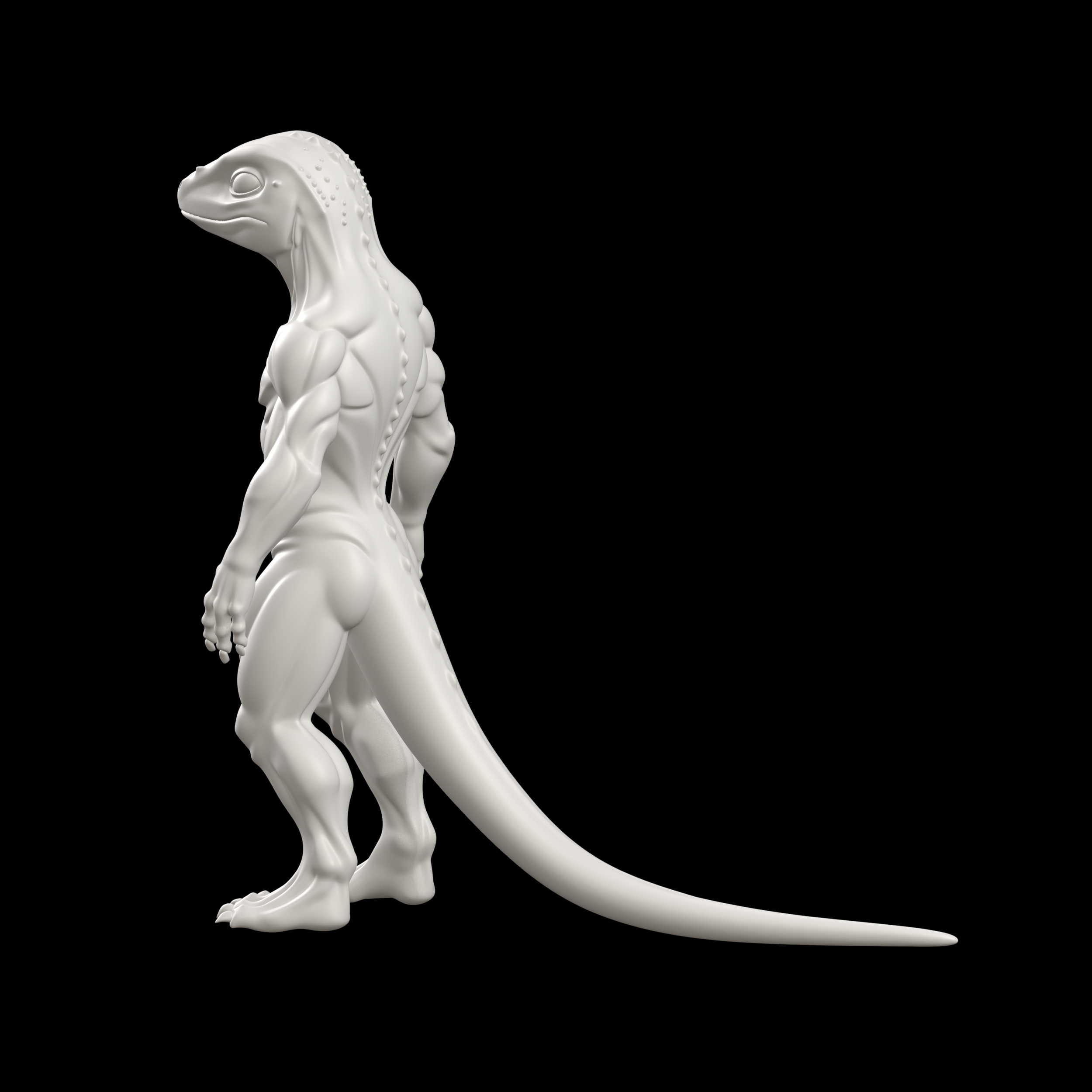 👹 Lizardman Figure Fantasy Creature・ 3D File for 3D printing・Cults