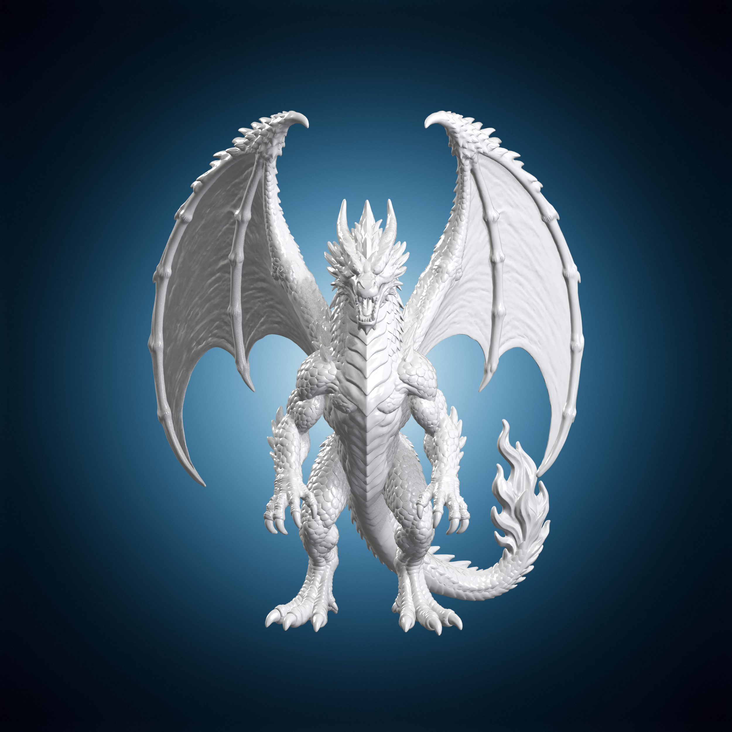 🔥 Volcanic Fire Dragon 3D Print Model・ 3D File for 3D printing・Cults