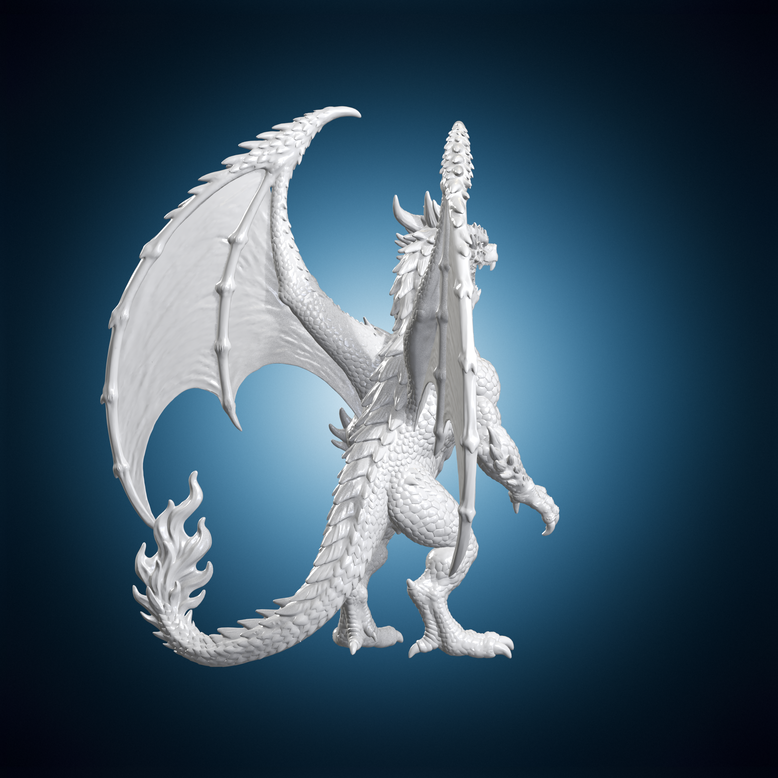 🔥 Volcanic Fire Dragon 3D Print Model・ 3D File for 3D printing・Cults