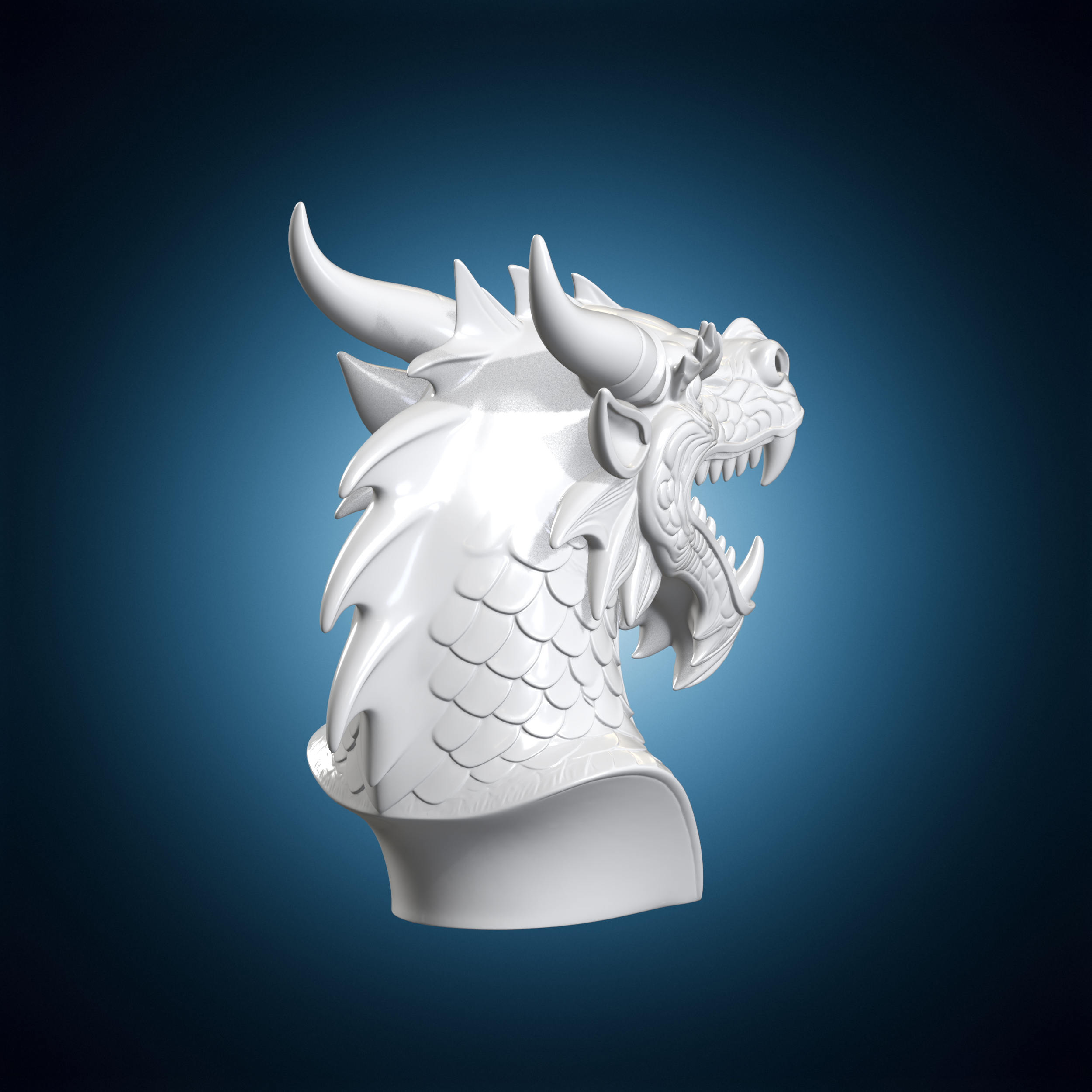 👤 Viking Prow Bust Dragon Head・ 3D File for 3D printing・Cults