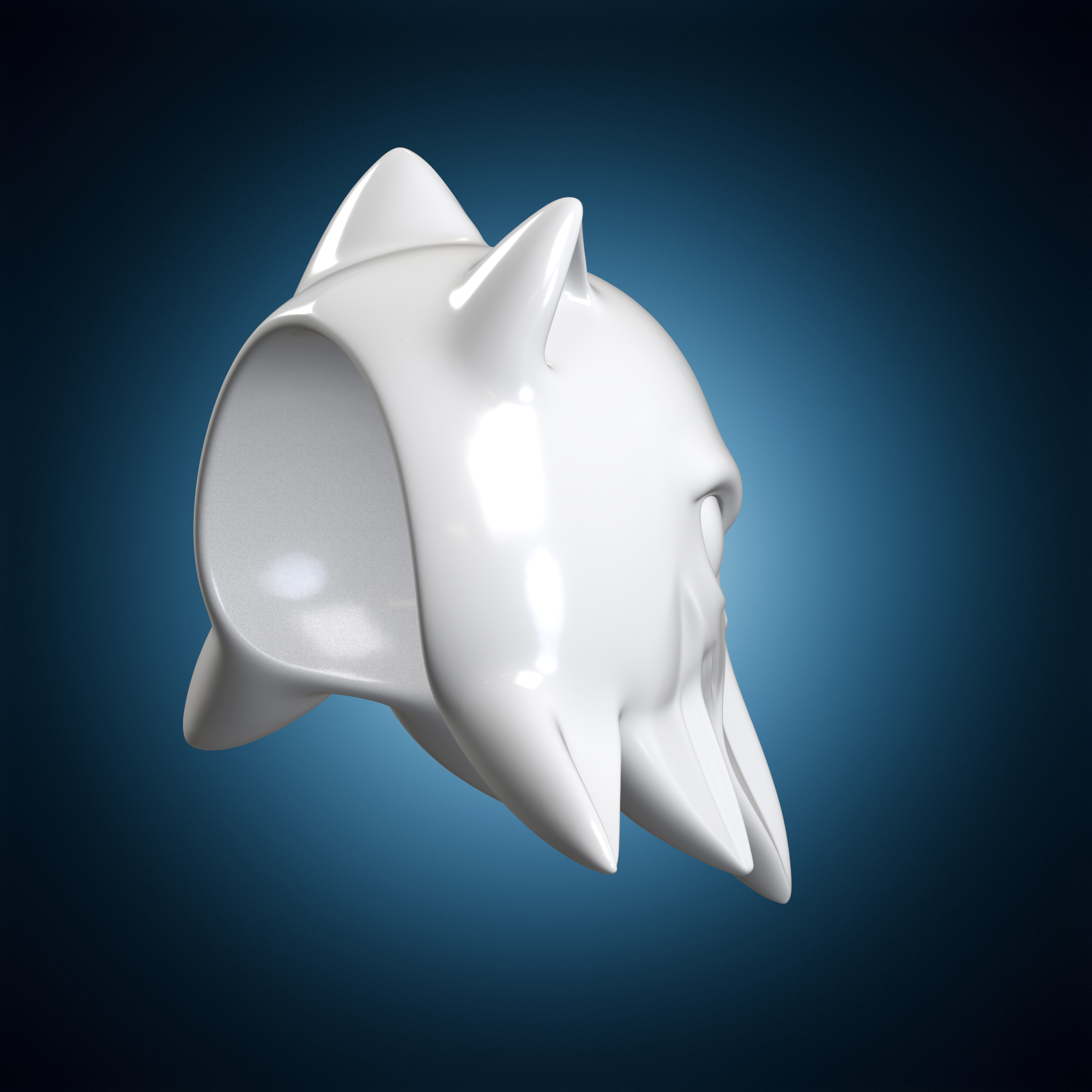 👹 Fantasy Creature Mask 3D Print Model・ 3D File for 3D printing・Cults