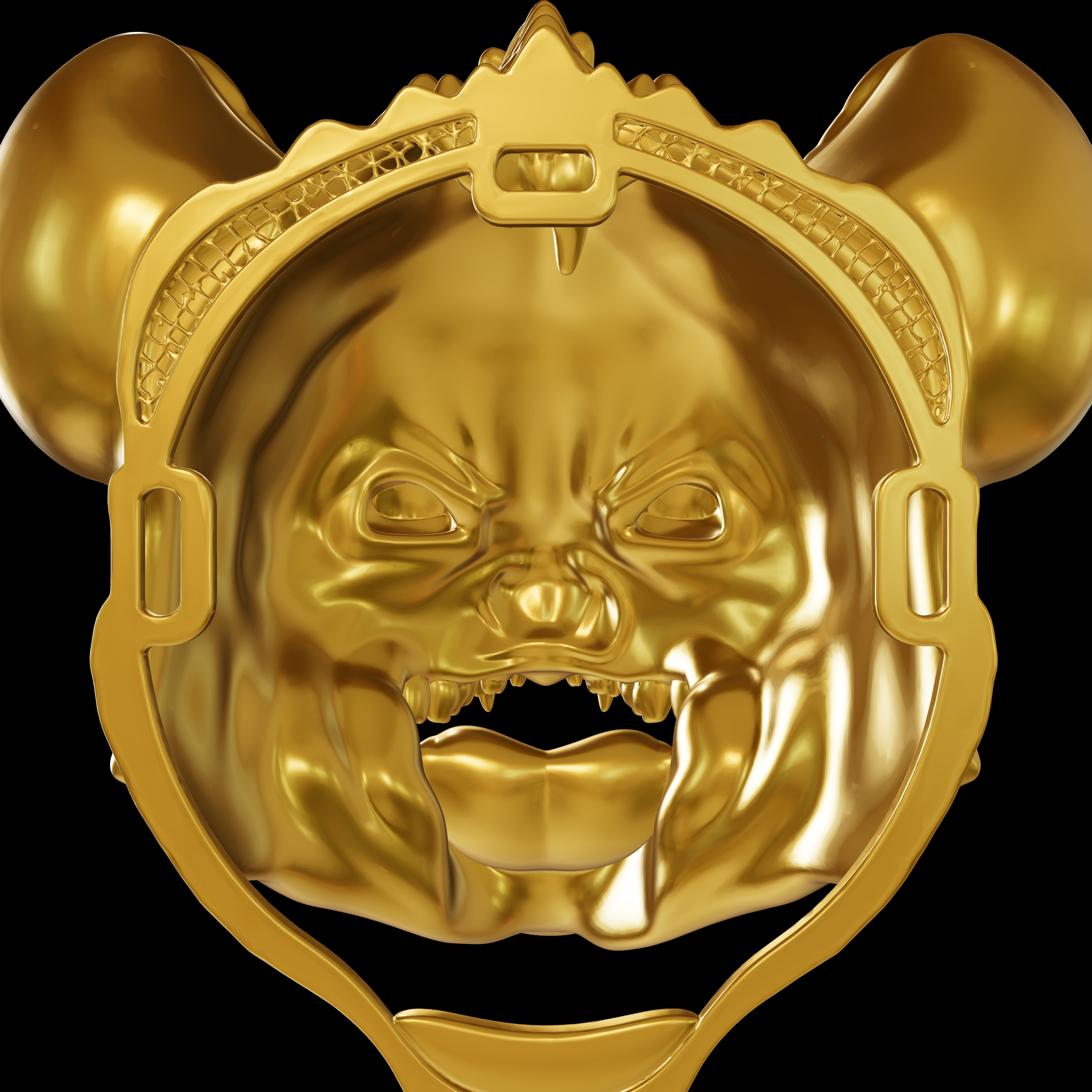 🐾 Hyena Mask 3D Print Model・ 3D File for 3D printing・Cults