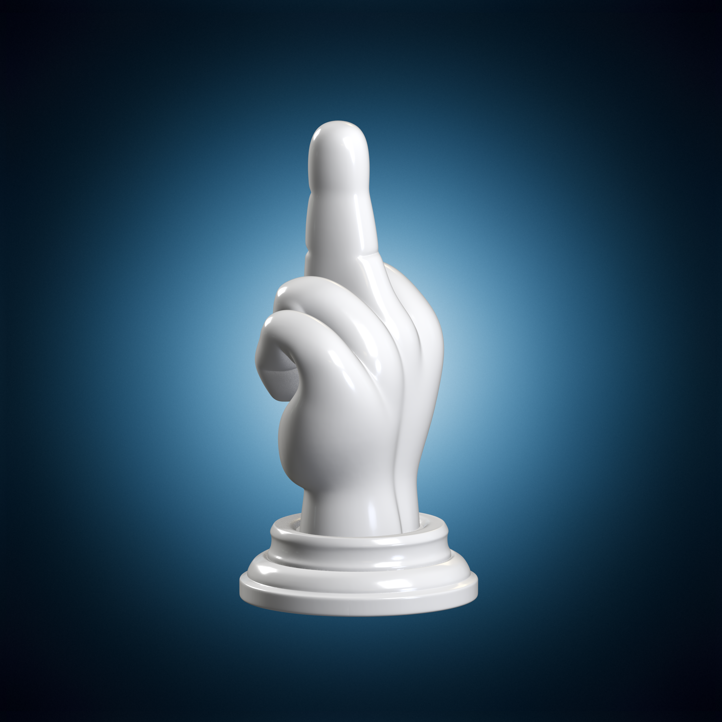 Bold Middle Finger Hand 3D Print Model・Archivo 3D para Impresión 3D・Cults