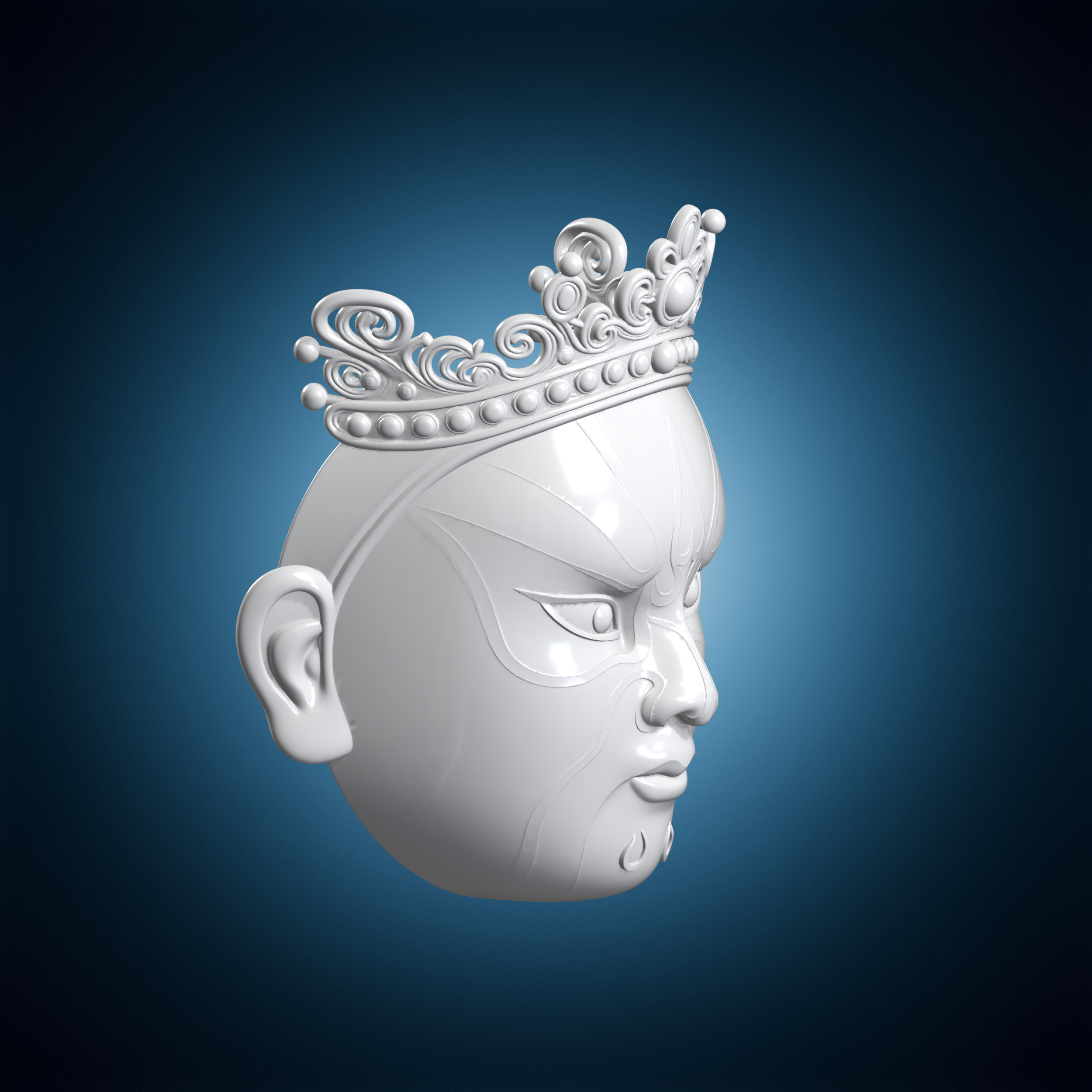 😷 Chinese Opera Mask 3D Print Model・ 3D File for 3D printing・Cults