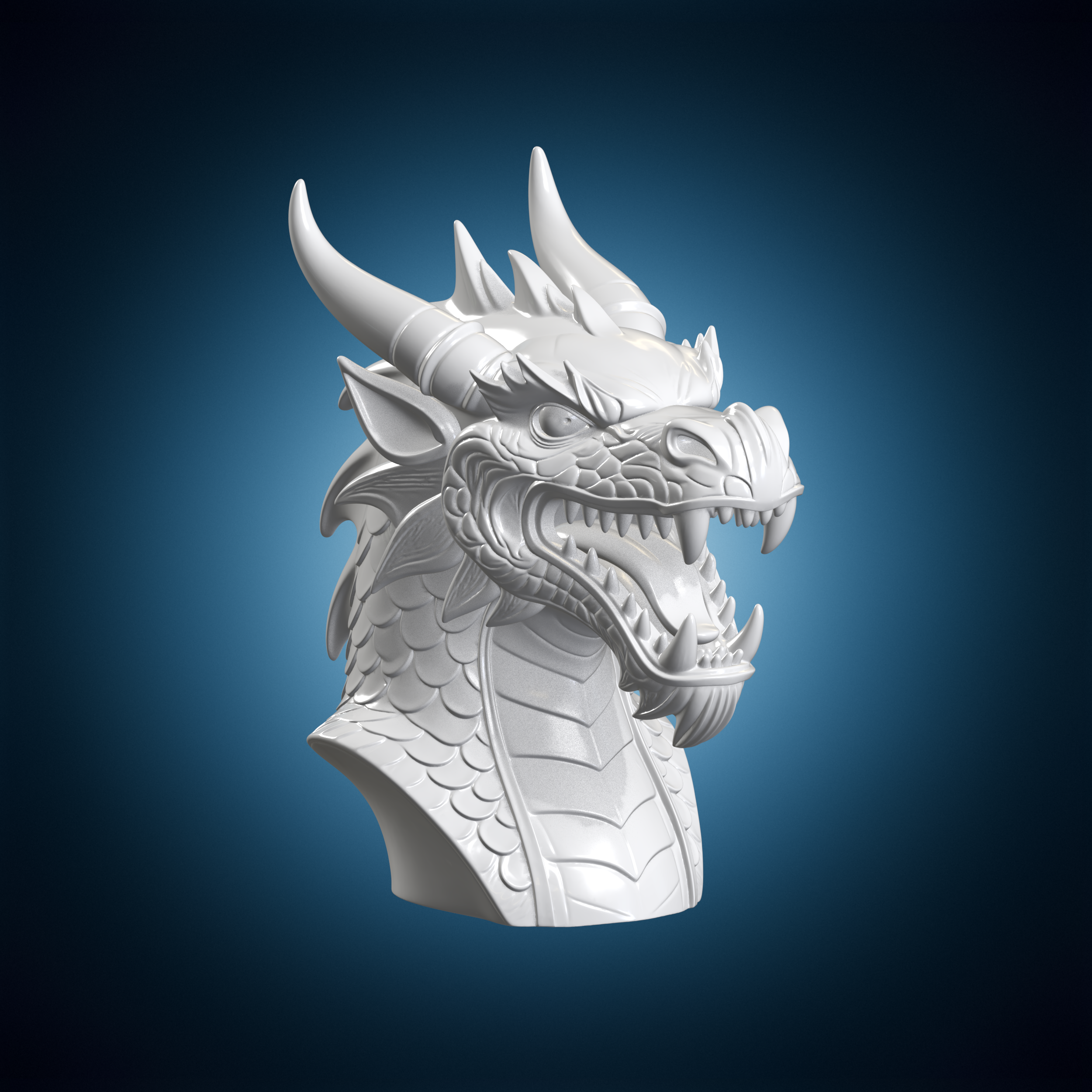 👤 Viking Prow Bust Dragon Head・ 3D File for 3D printing・Cults