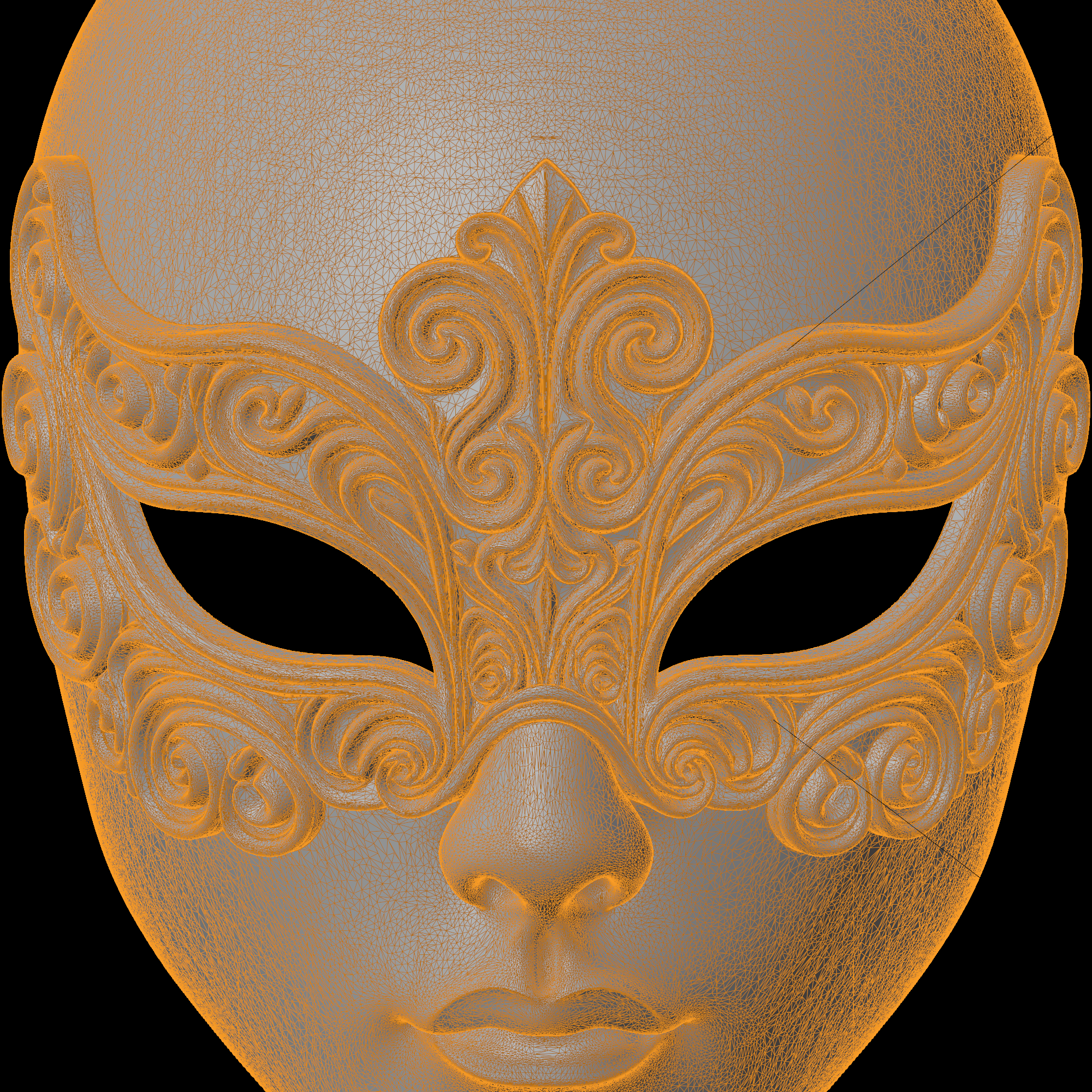 Phantom Thread Masks 🗿 Ornate Phantom Mask 3D Print Model・ 3D File for 3D printing・Cults