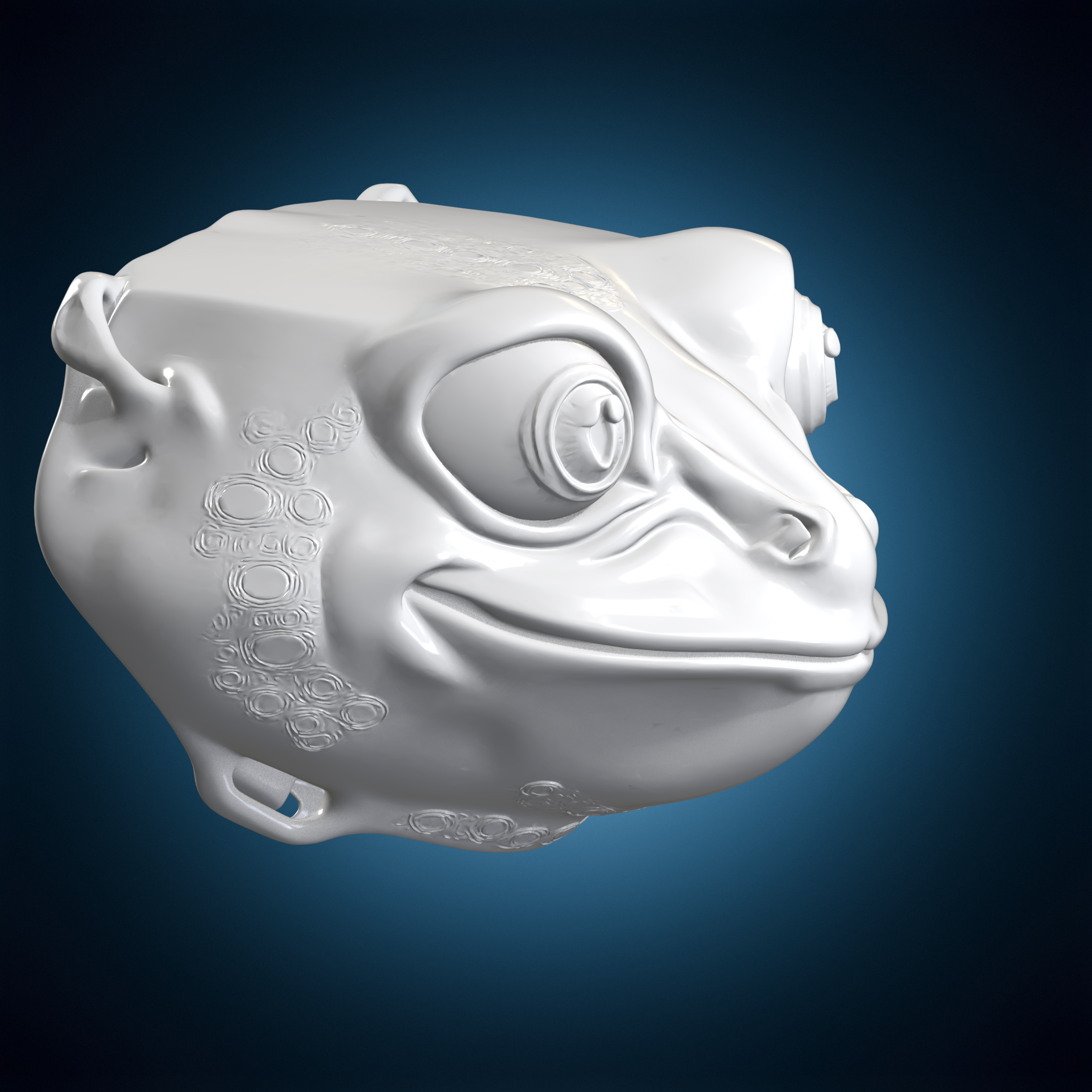 🐸 Frog Mask 3D Print Model・ 3D File for 3D printing・Cults