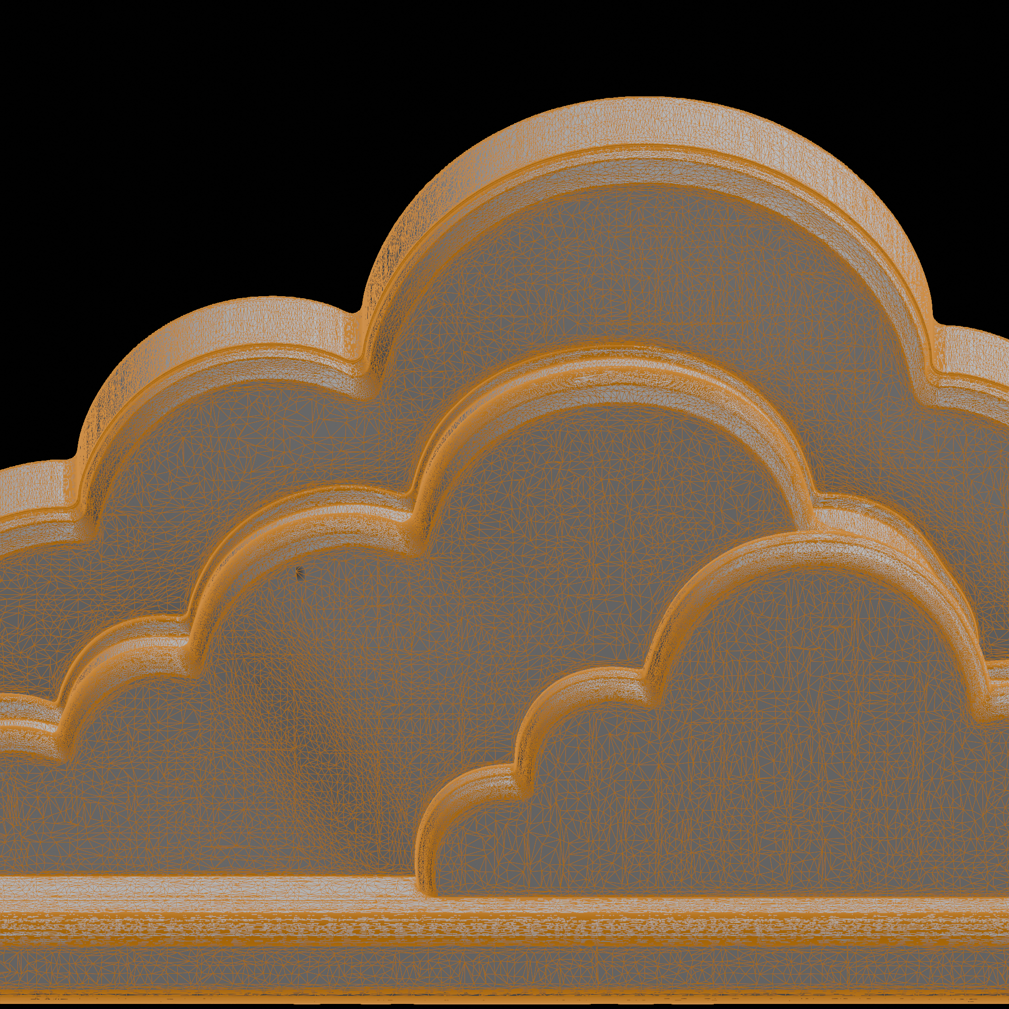 ☁️ Abstract Cloud Letter Holder・ 3D File for 3D printing・Cults