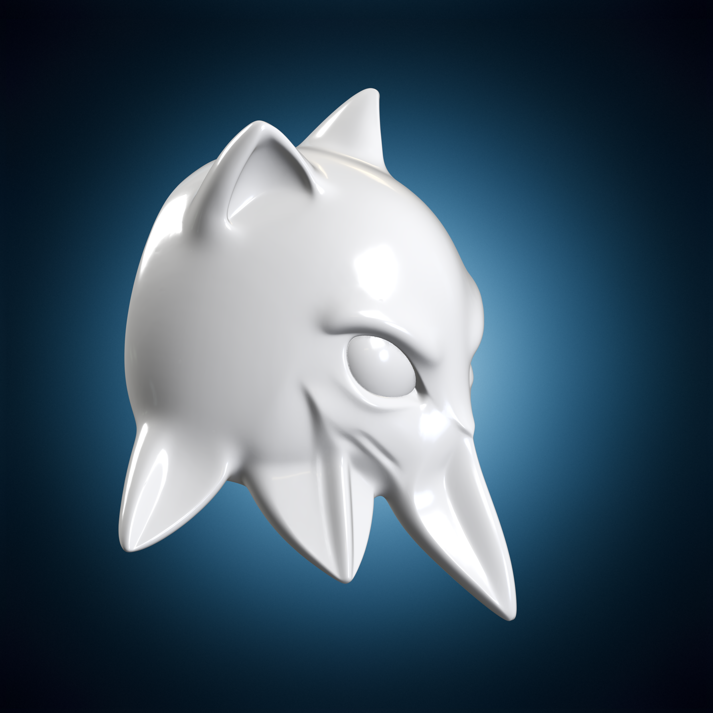 👹 Fantasy Creature Mask 3D Print Model・ 3D File for 3D printing・Cults