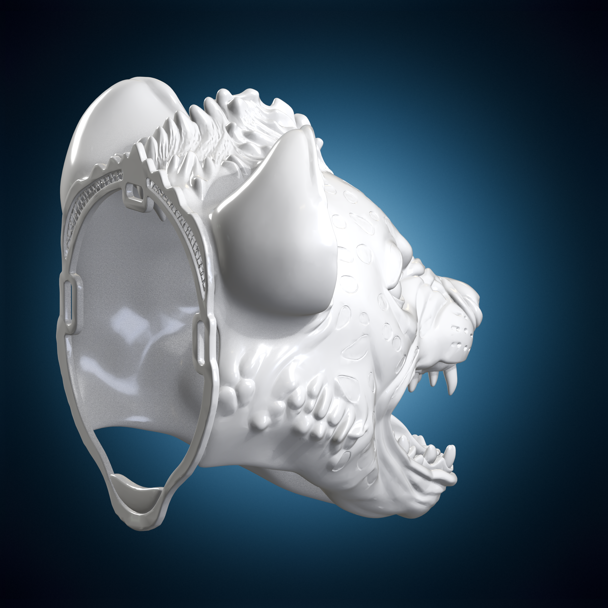 🐾 Hyena Mask 3D Print Model・ 3D File for 3D printing・Cults