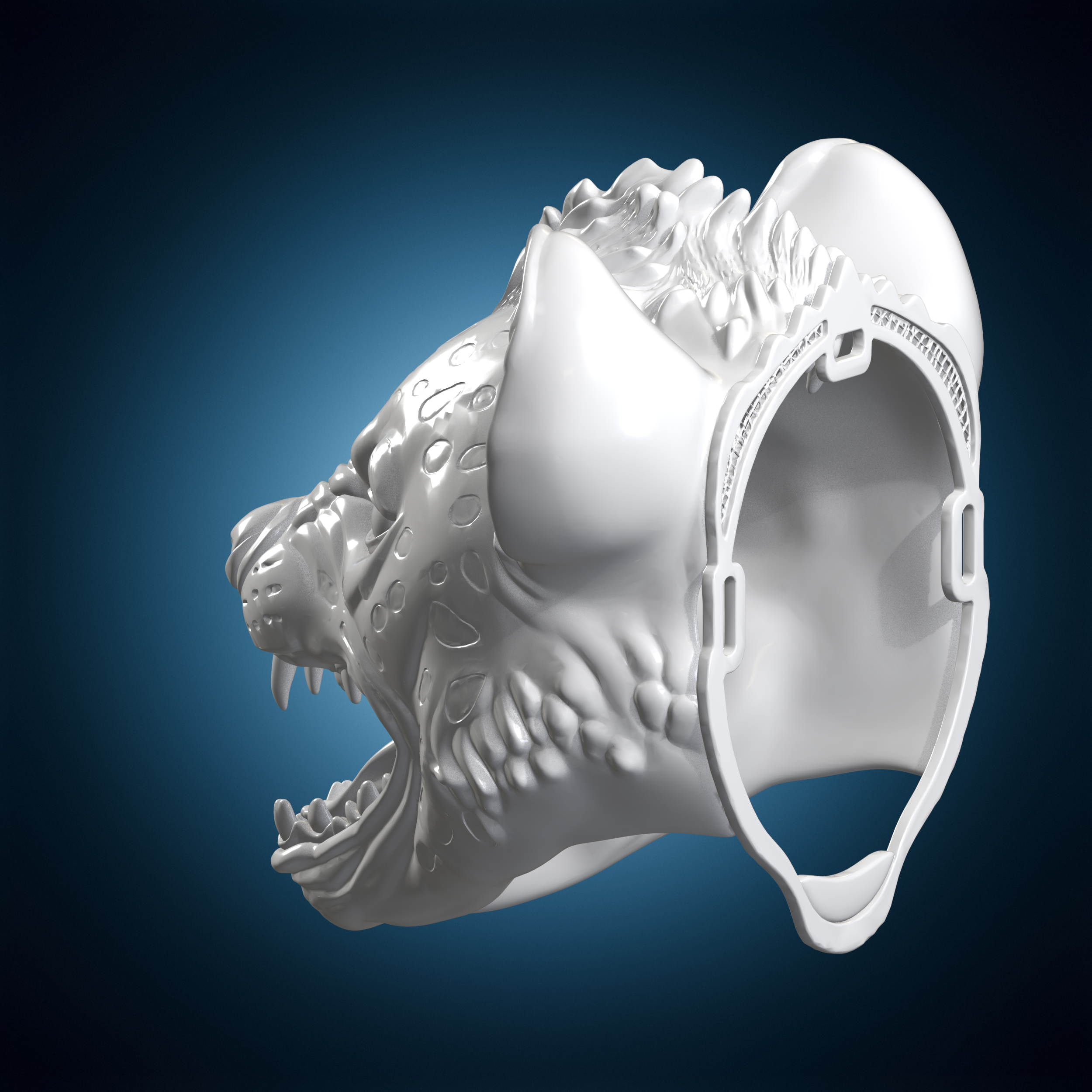 🐾 Hyena Mask 3D Print Model・ 3D File for 3D printing・Cults