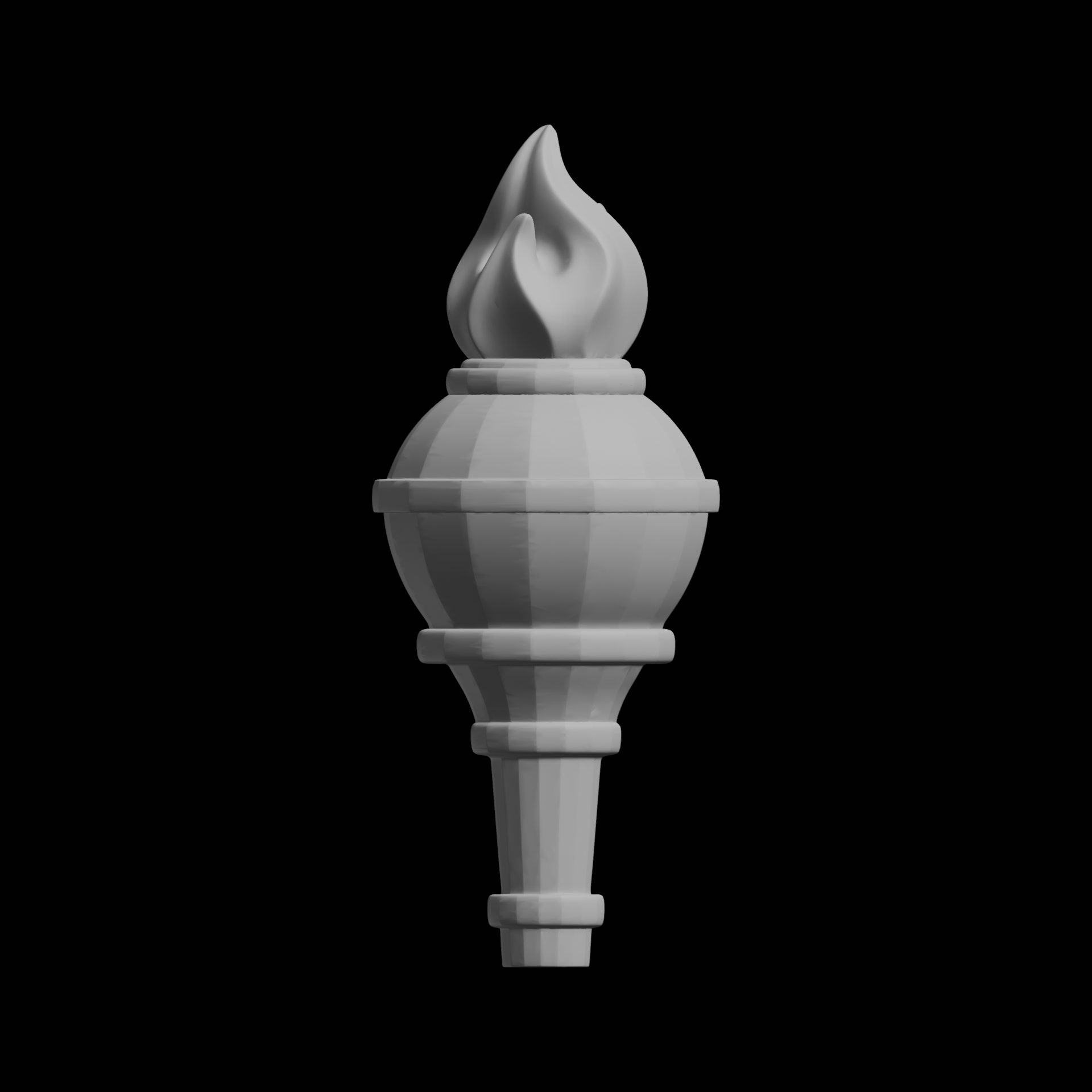 🎲 Stylized Torch 3D Print Model Decorative Prop・ 3D File for 3D ...