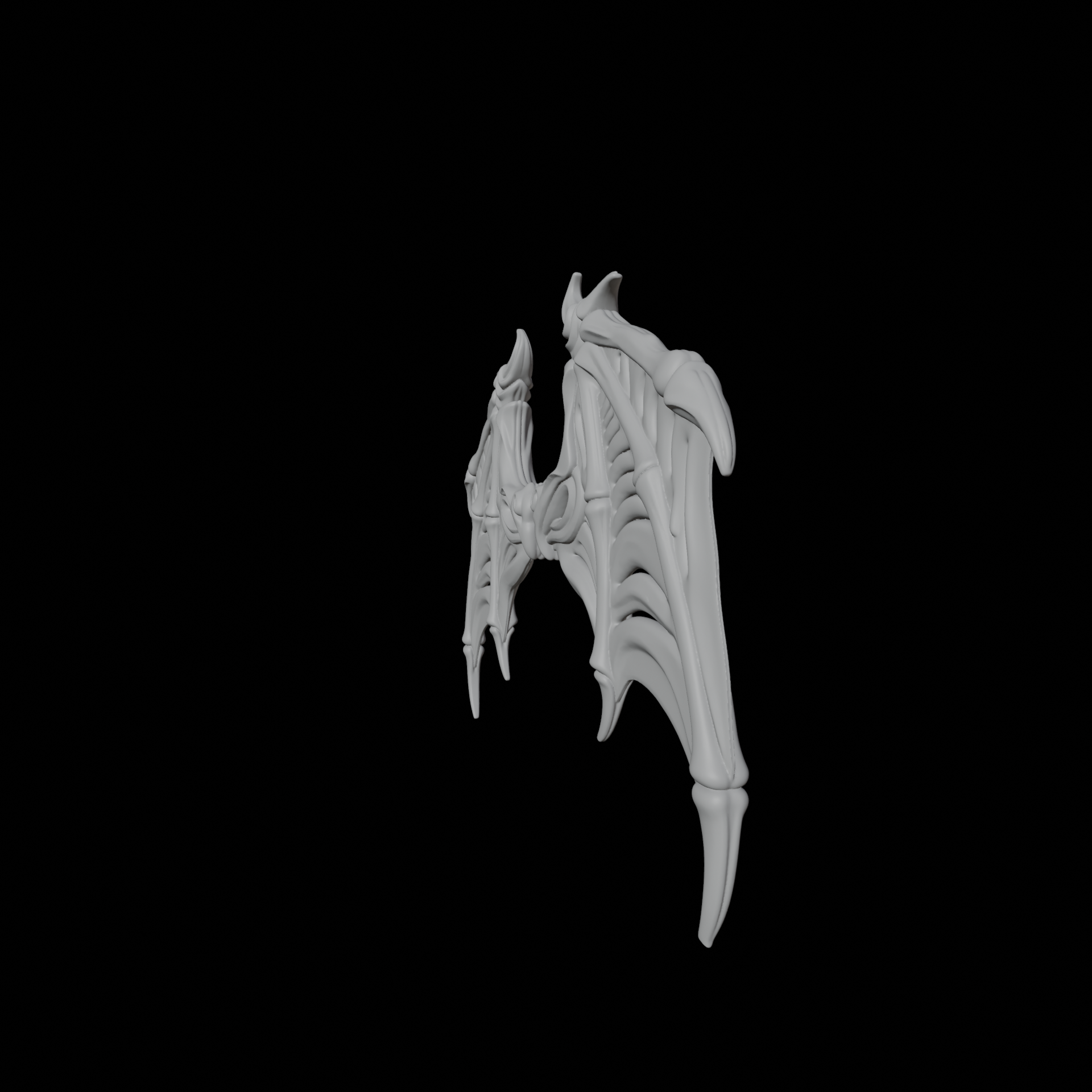 🐉 Skeletal Dragon Wings Fantasy Accessory 3D Model・ 3D File for 3D ...