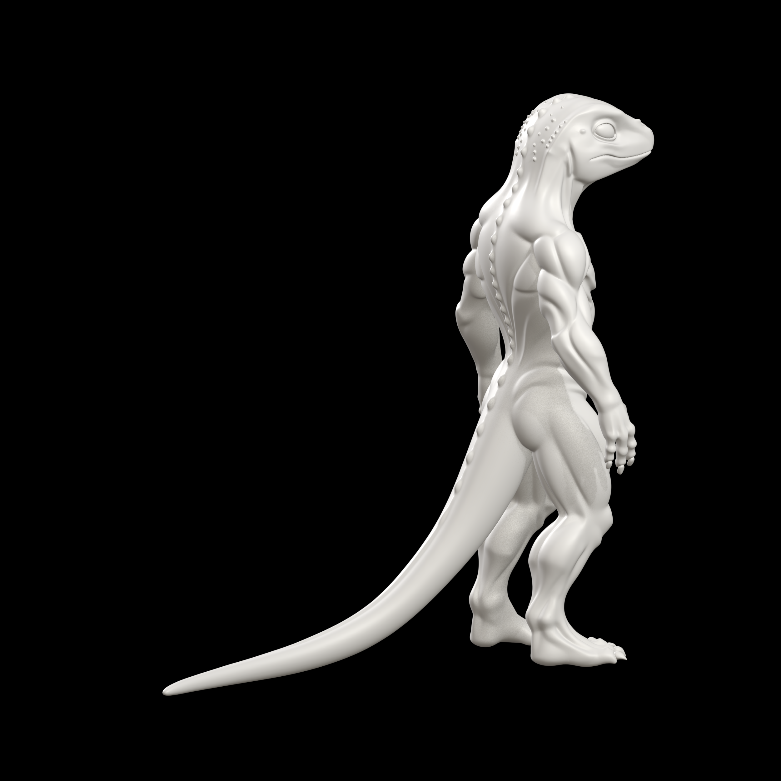 👹 Lizardman Figure Fantasy Creature・ 3D File for 3D printing・Cults