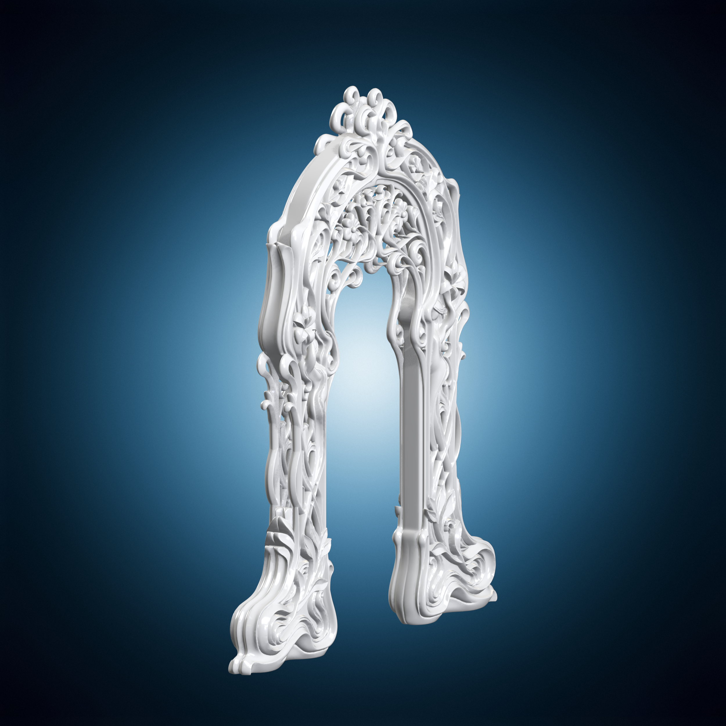 🎨 Art Nouveau Curved Arch Architectural 3D Print Model・ 3D File for 3D ...