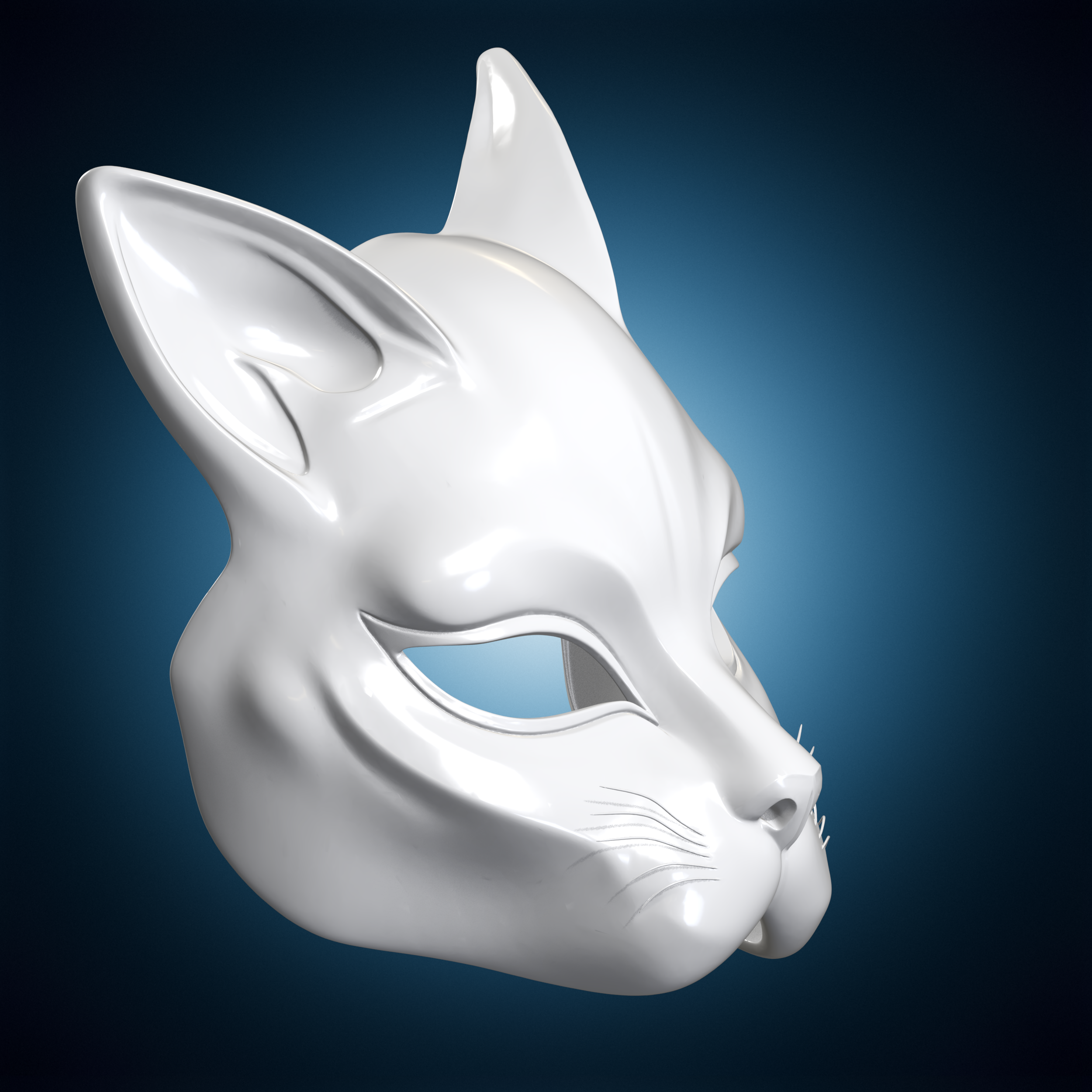 🐱 Cat Mask 3D Print Model・ 3D File for 3D printing・Cults