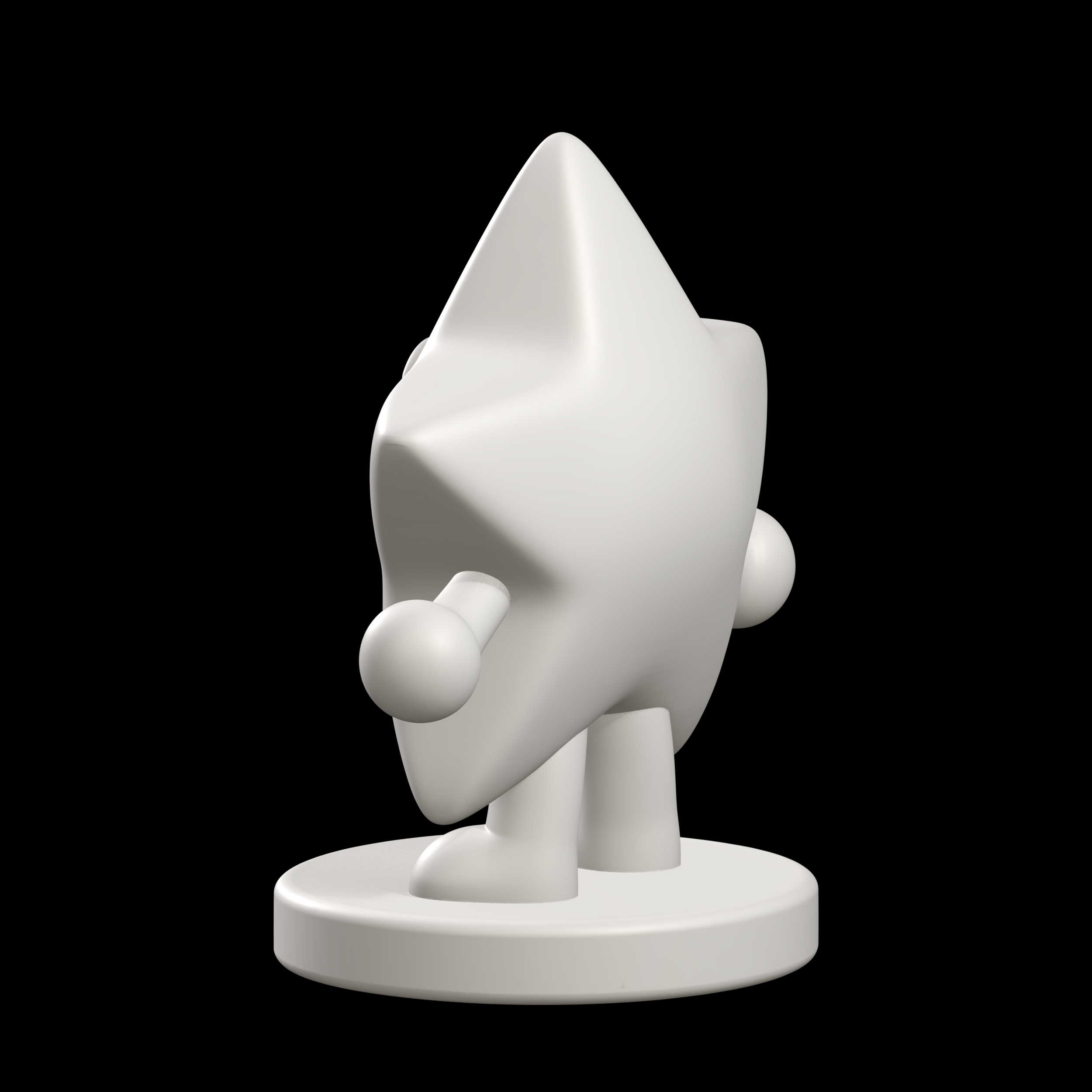⭐ Smiling Star Cartoon Character Model・ 3D File for 3D printing・Cults
