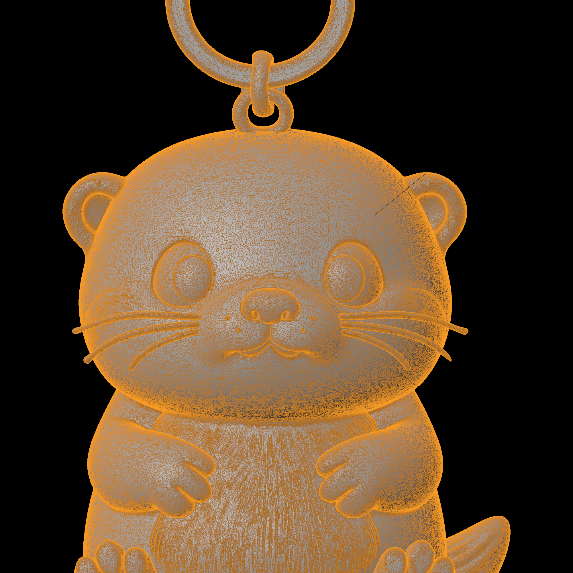 👶 Baby Otter Keychain 3D Print Model・ 3D File for 3D printing・Cults