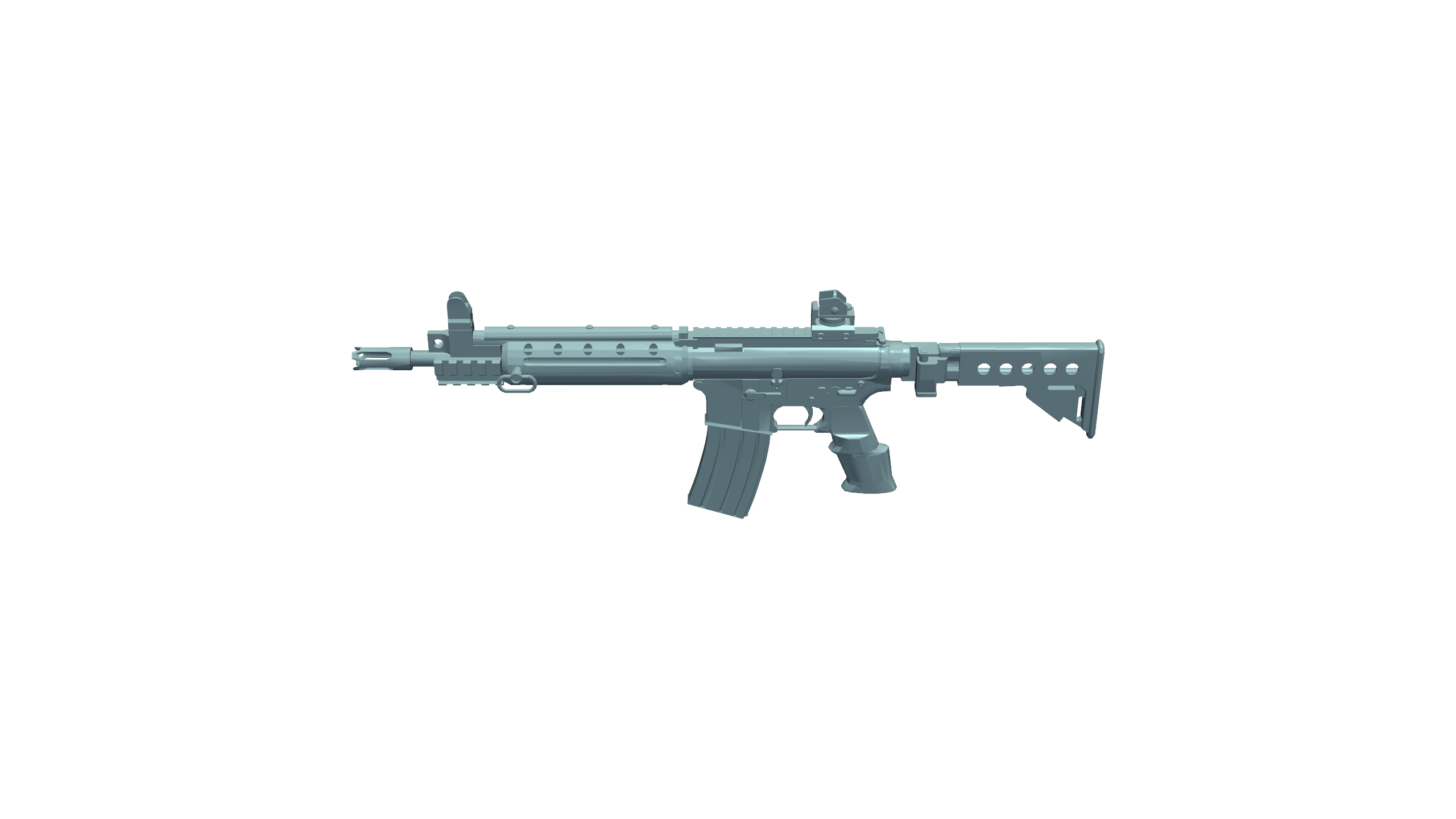 🏠 Rust Lr Tactical Rifle 3D Model・ 3D File for 3D printing・Cults