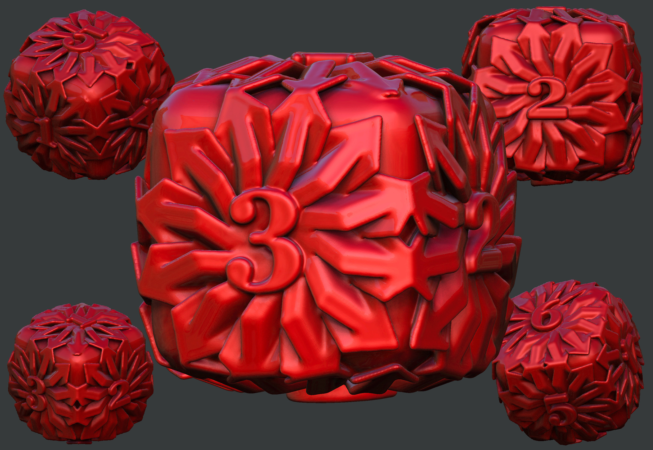 3D file Futuristic Dice D6 🎲 ・3D printable model to download・Cults