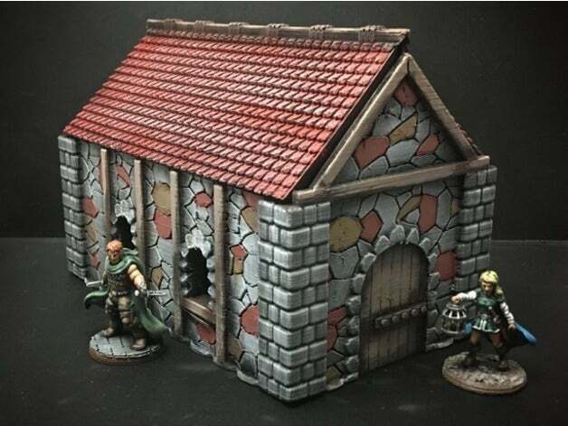 Medieval Cottage (28mm/Heroic scale and 15mm scale)