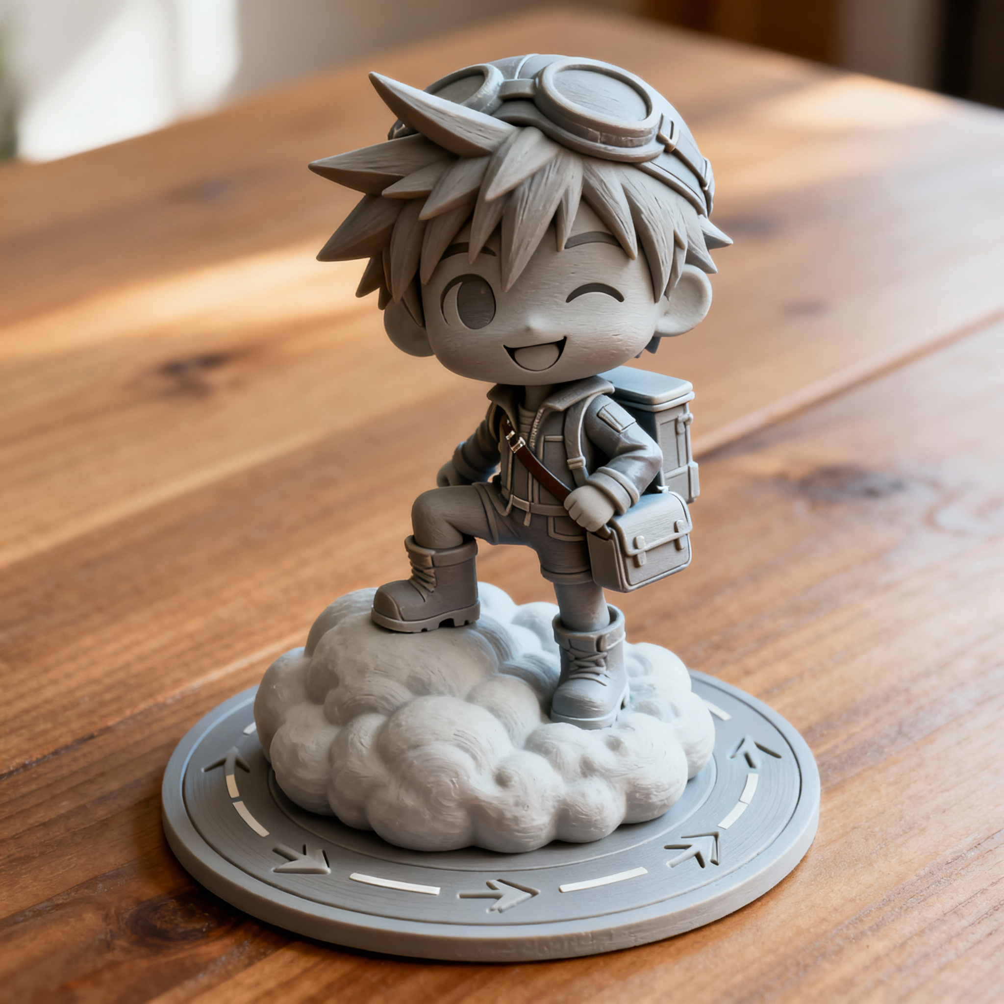 d1e3d8f4-5b78-481a-82cd-86a639cbb473.png Adventure Boy Figurine 3D Print Model - Cute Explorer STL File