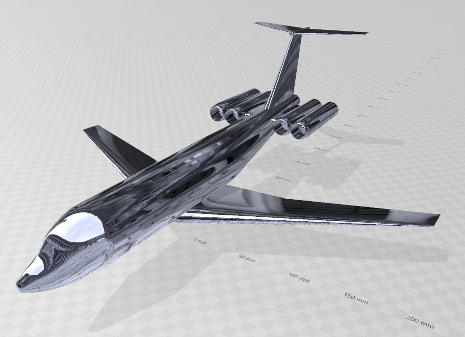 ️ Fictional Quad-Engine Jetliner – VC-10SP / Il-62SP Inspired Evolution ...