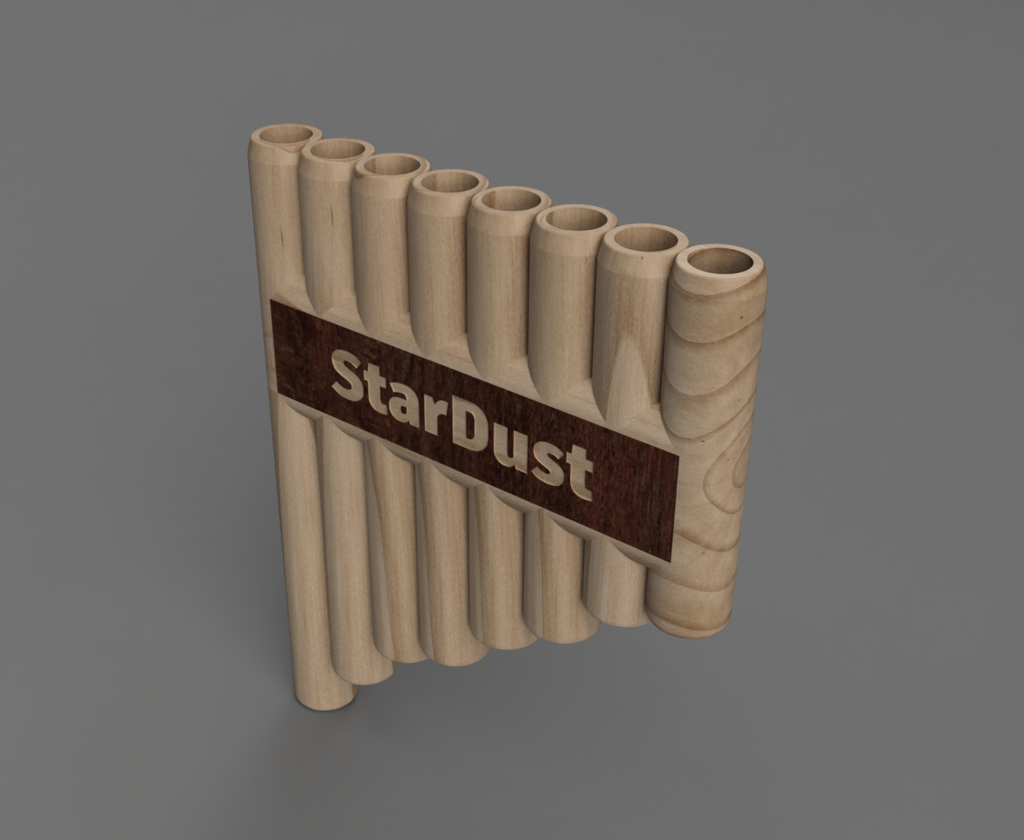 🎵 Indian Pan Flute V2 – One-Piece Instrument (C5 → C6)・Free 3D File for ...