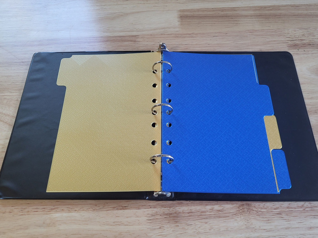 🏢 Half Letter Binder Dividers and Stationary・Free 3D File for ・Cults