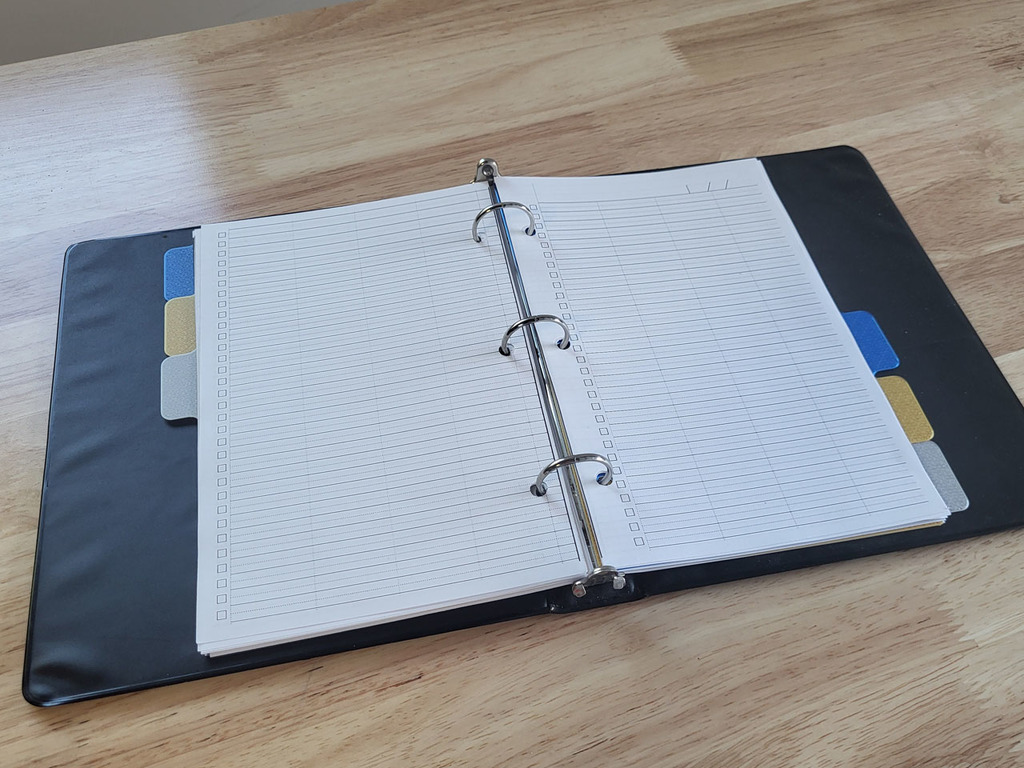 🏢 Half Letter Binder Dividers and Stationary・Free 3D File for ・Cults