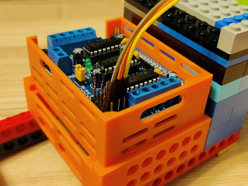 🛡️ Arduino Uno with Motor Shield case - Lego compatible・Free 3D File ...
