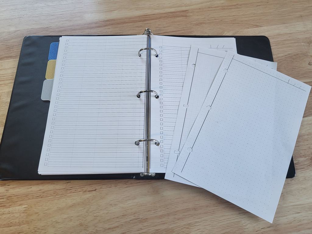 🏢 Half Letter Binder Dividers and Stationary・Free 3D File for ・Cults
