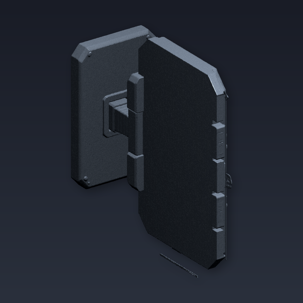 huf7yv.png Hexagonal Wall Shelf Module — 3D Printable Model | STL File for 3D Printing
