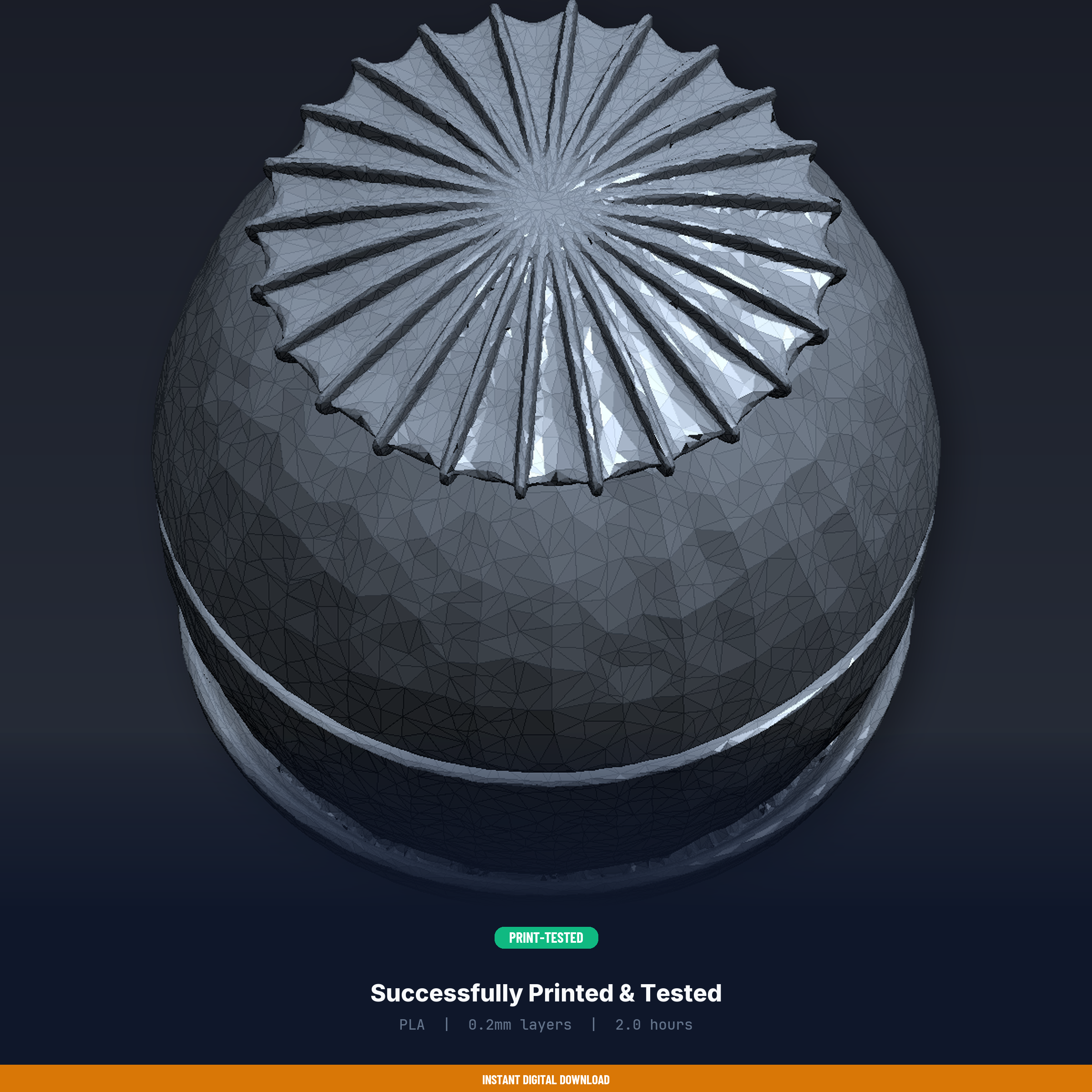 👽 Alien Egg Pod Container - 3D Printable STL File・ 3D ファイル（3Dプリント用）・Cults
