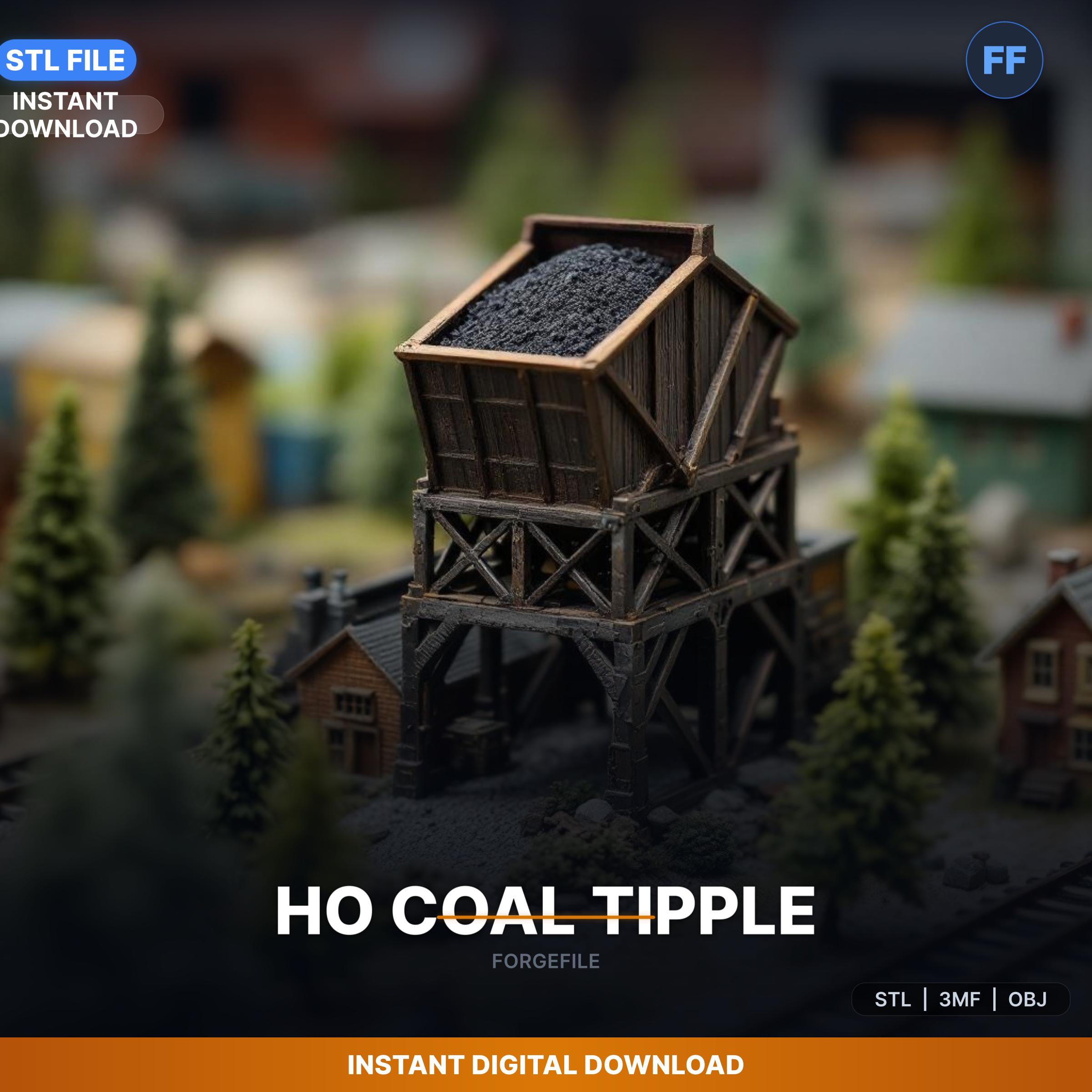 📁 Ho Scale Coal Tipple Loading Structure, Industrial, - 3D Printable ...