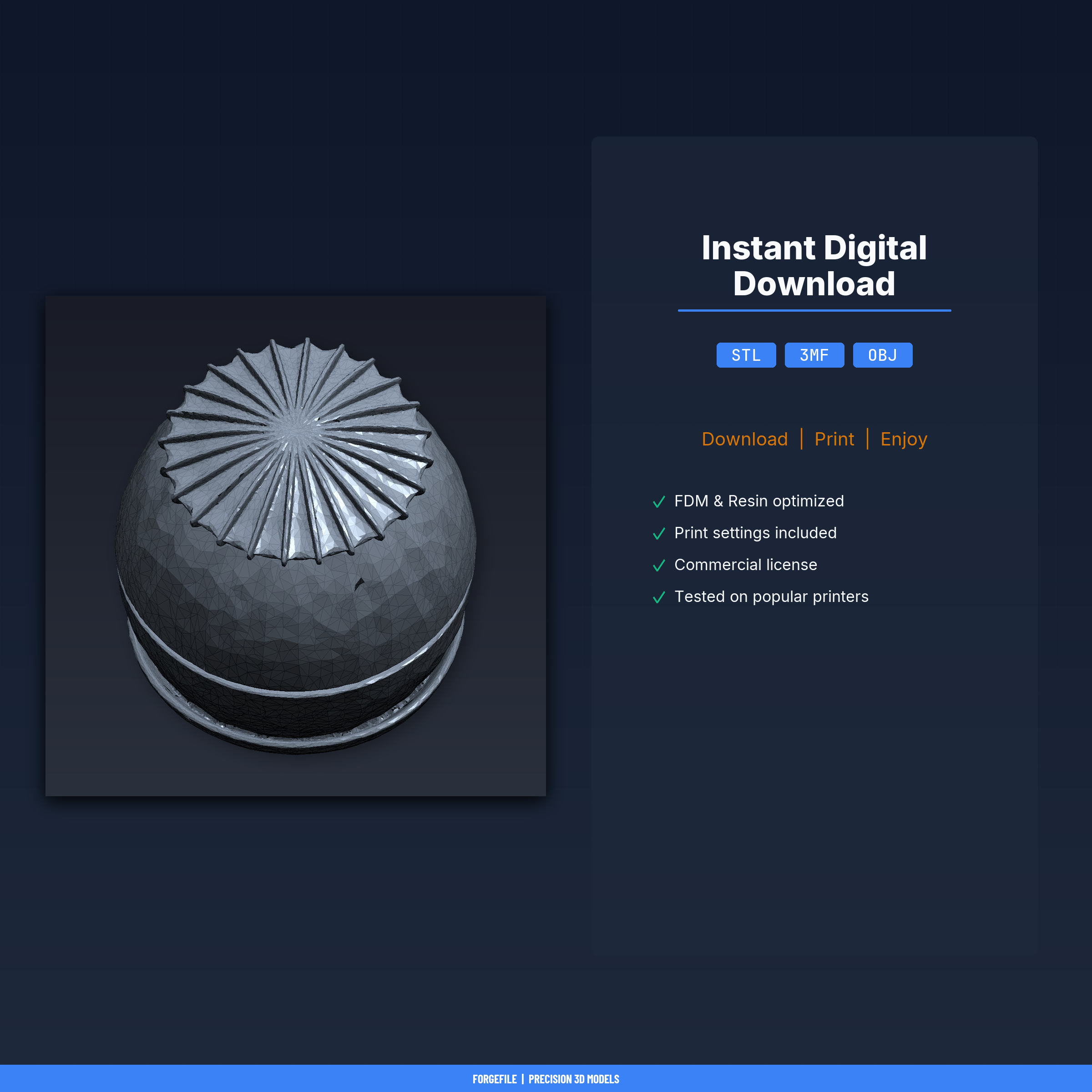 👽 Alien Egg Pod Container - 3D Printable STL File・ 3D ファイル（3Dプリント用）・Cults