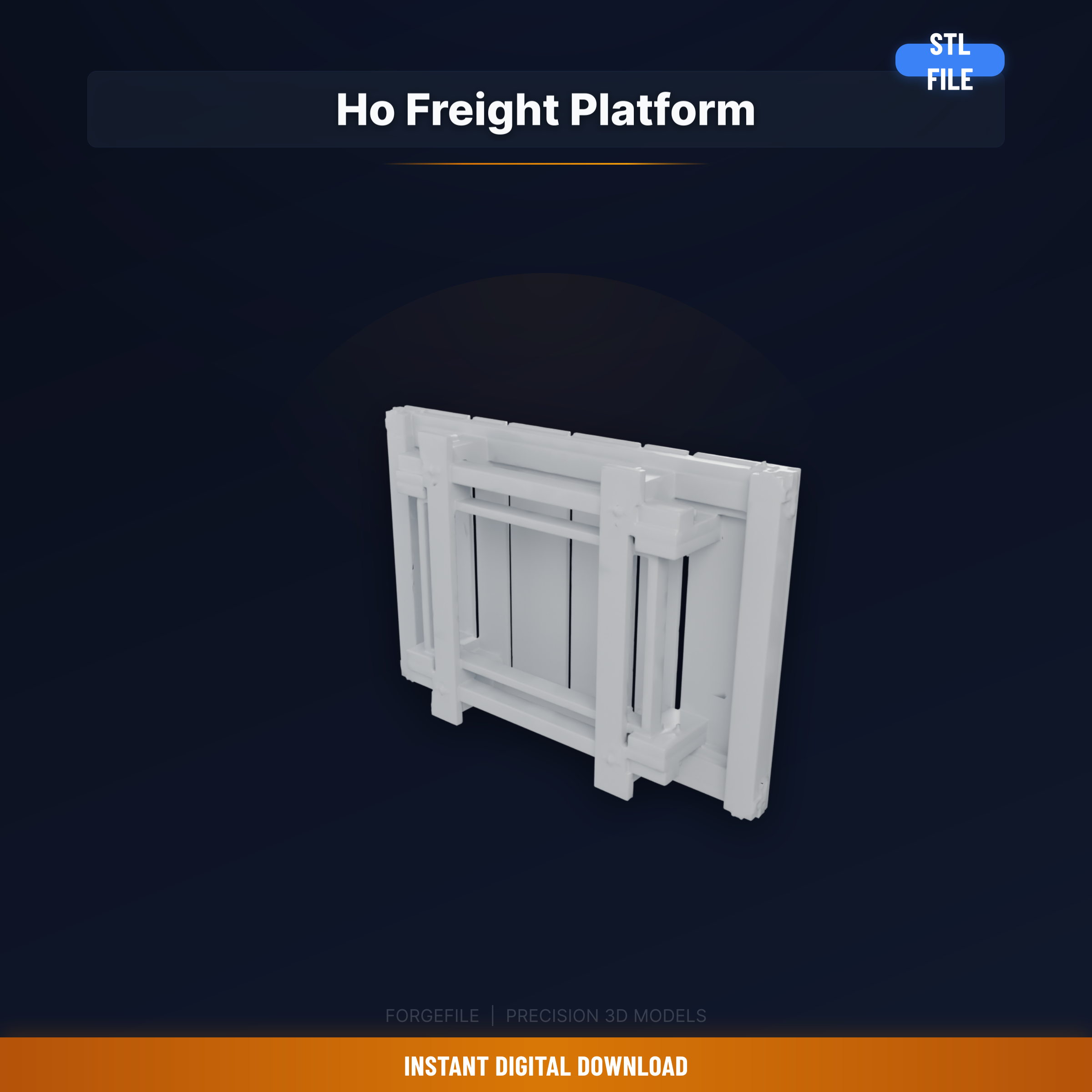 🪵 Ho Scale Freight Loading Platform, Railroad Dock, Wooden - 3D ...