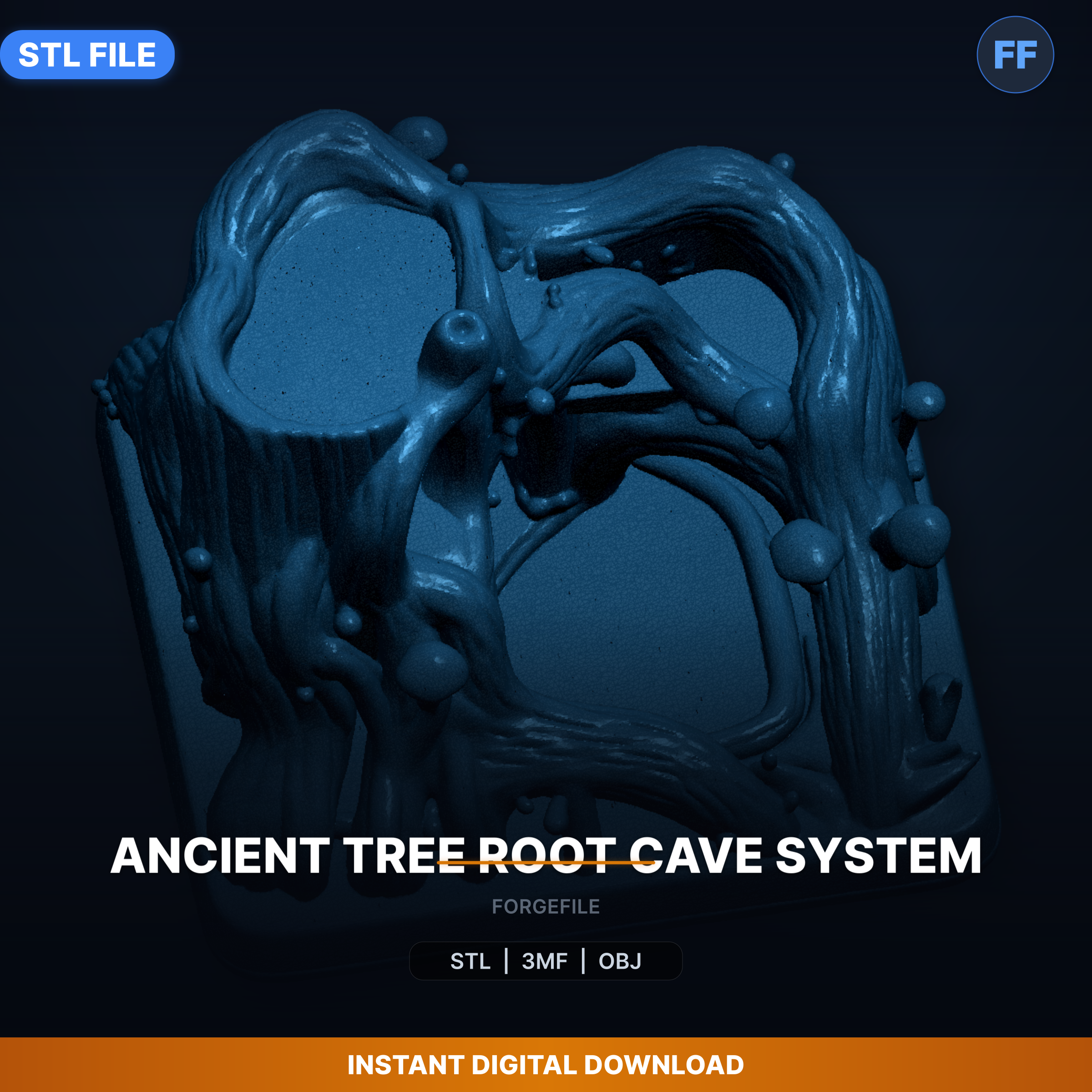 🌳 Ancient Tree Root Cave System - 3D Printable STL File・ 3D File for 3D ...