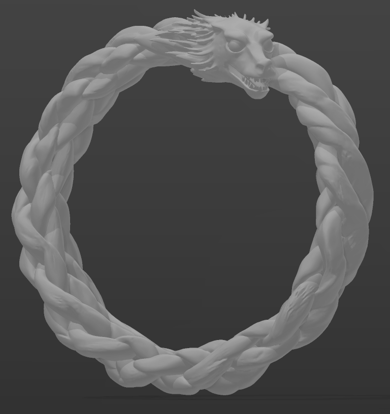 bjc40s.png Torcia intrecciata del lupo vichingo Fenrir
