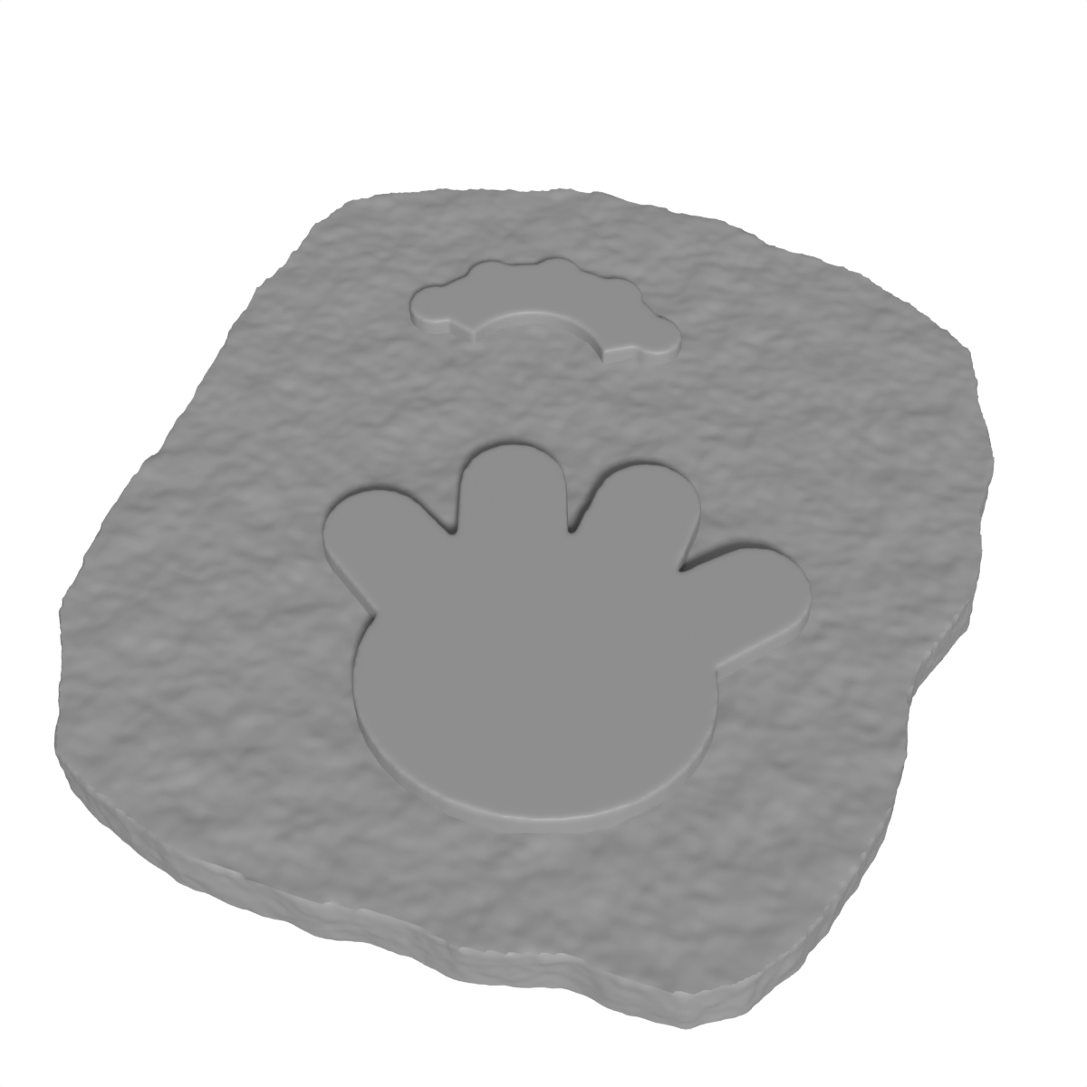 Ankylosaur Hand and Foot Track Cast Replica・ 3D File for 3D printing・Cults