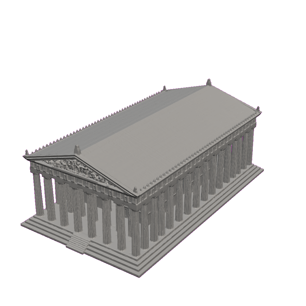 🏛️ Miniature Greek Parthenon Temple - Athens Acropolis 3D Printable ...