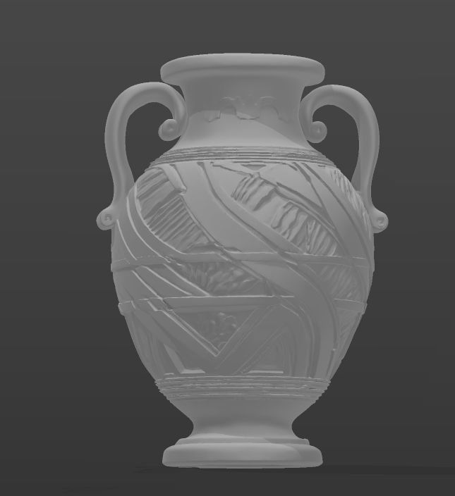 3dancient_1.png Ánfora griega antigua ornamentada Jarrón imprimible en 3D