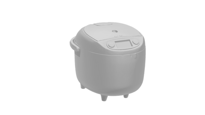 🌾 Digital LCD Rice Cooker - High-Tech 3D Printable Miniature・ 3D File ...