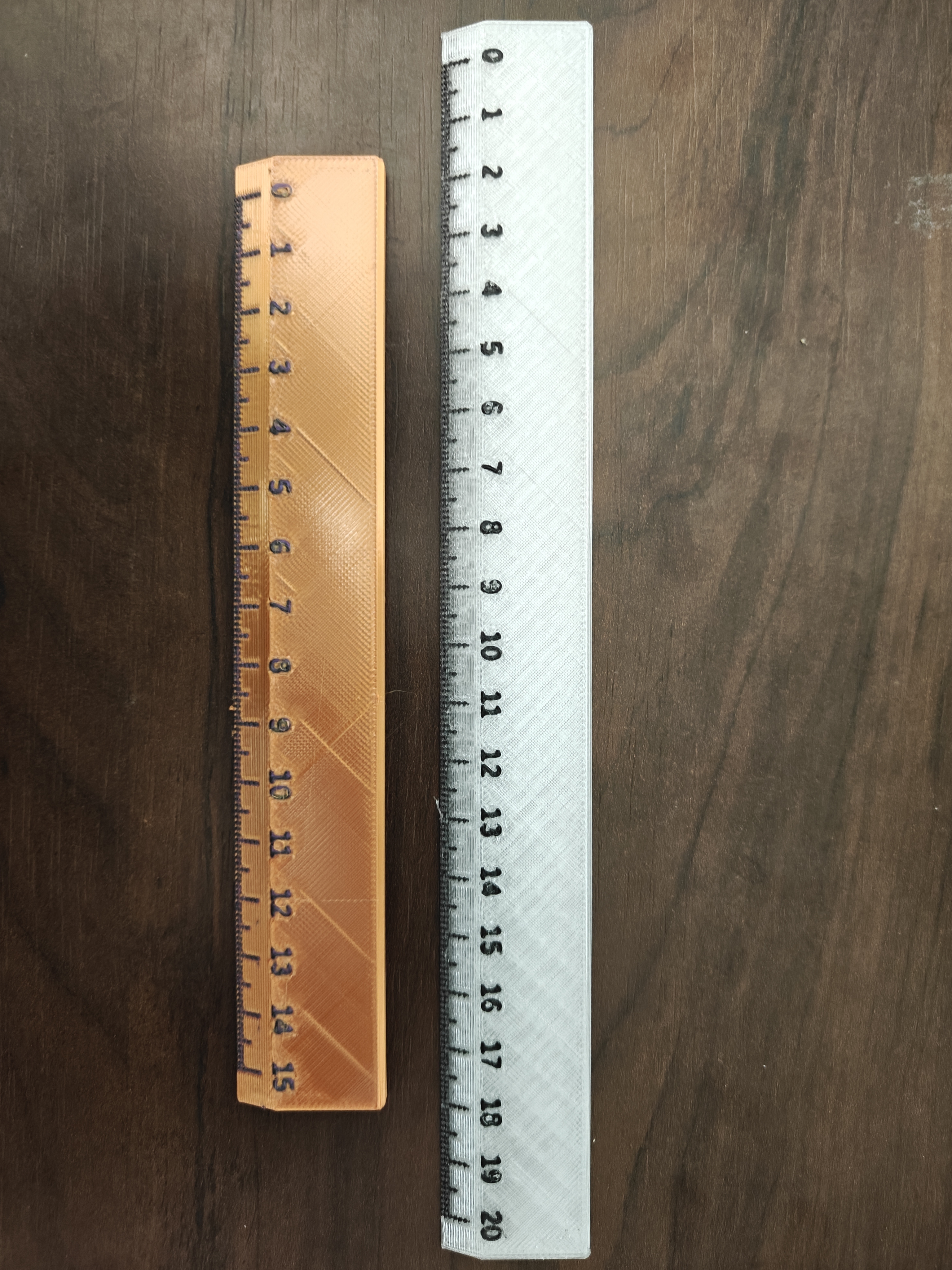 ๐ Ruler ๐ Two-Color Ruler โ 15 cm + 20 cm (Parametric)ใปFree 3D File for 3D ...