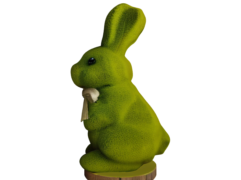 🐇 Cute Green Rabbit Character Figurine・ STL File for 3D printing・Cults