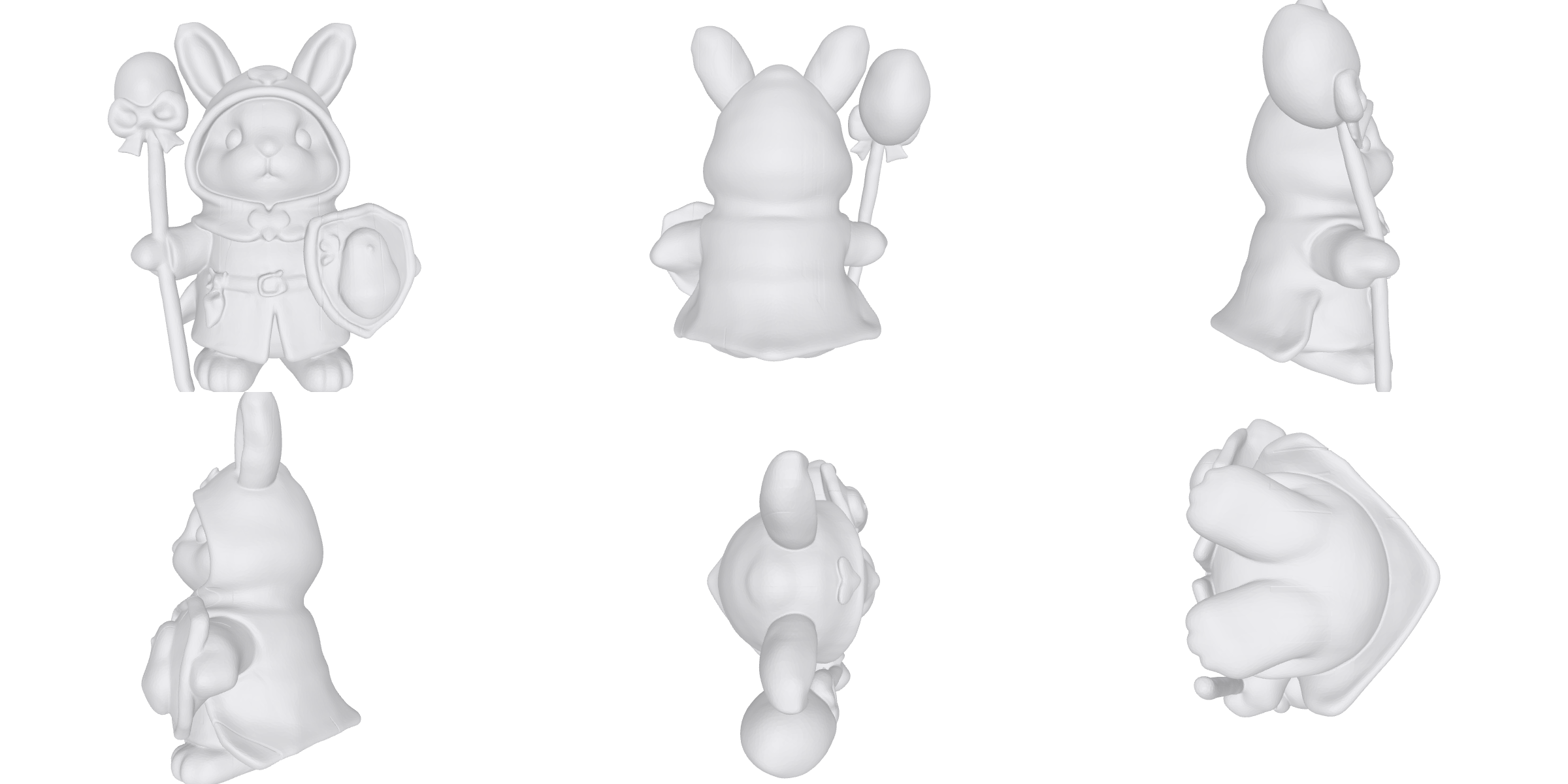 🐇 Cute Storybook Rabbit Character Figurine・ STL File for 3D printing・Cults